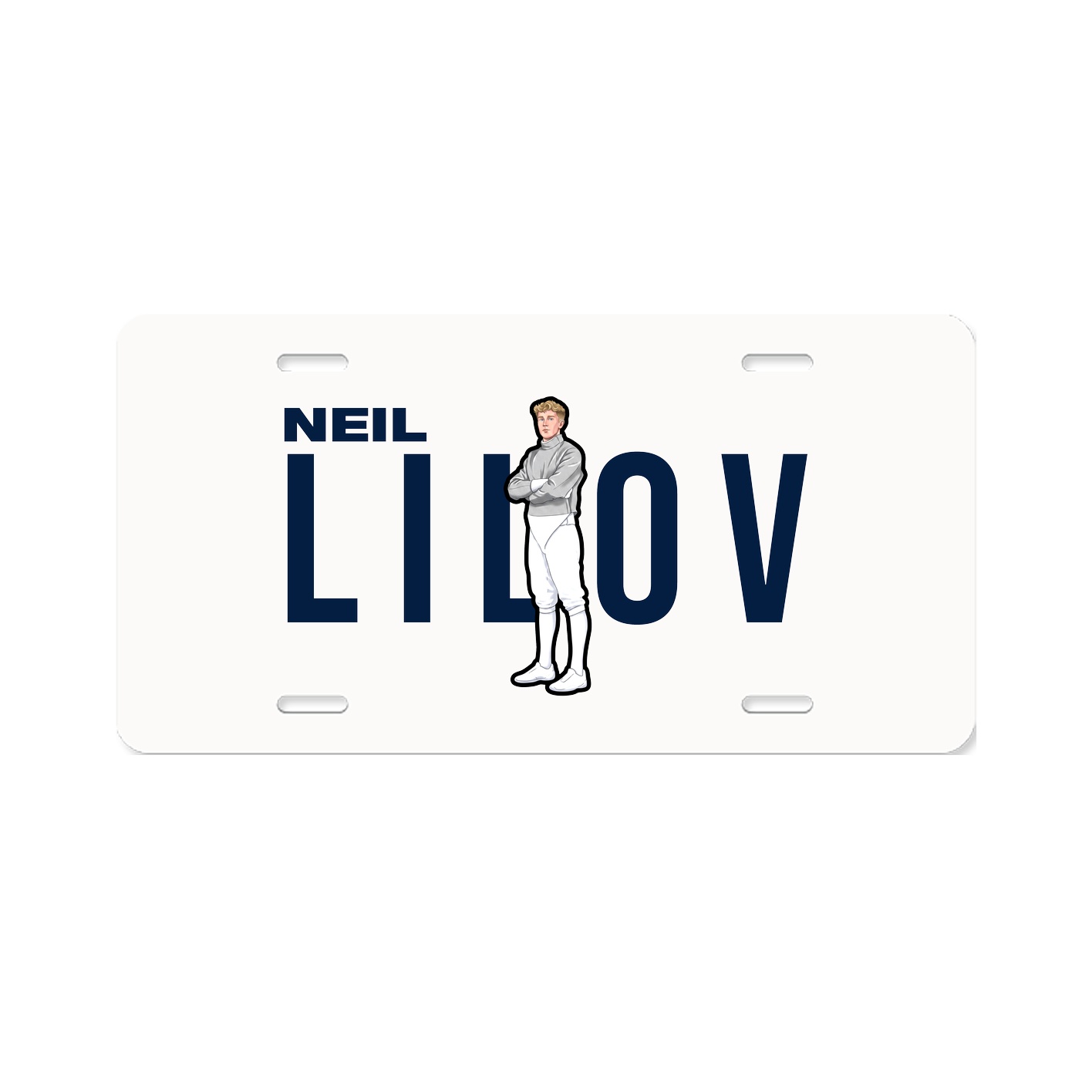 License Plate — Player Name in Classic