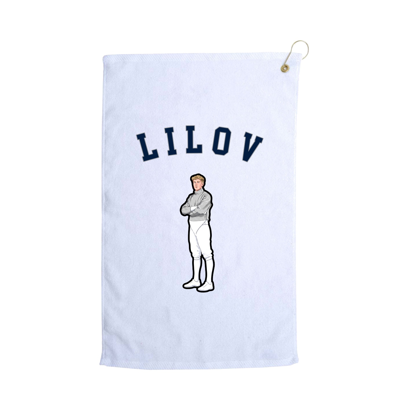 Golf Towel — Shirsey Arch in White