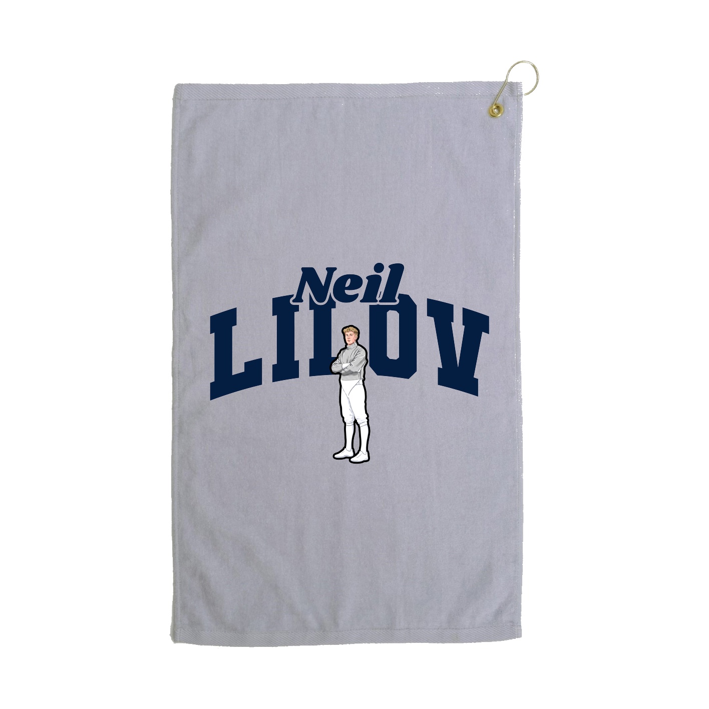 Golf Towel — Signature Arch in Grey