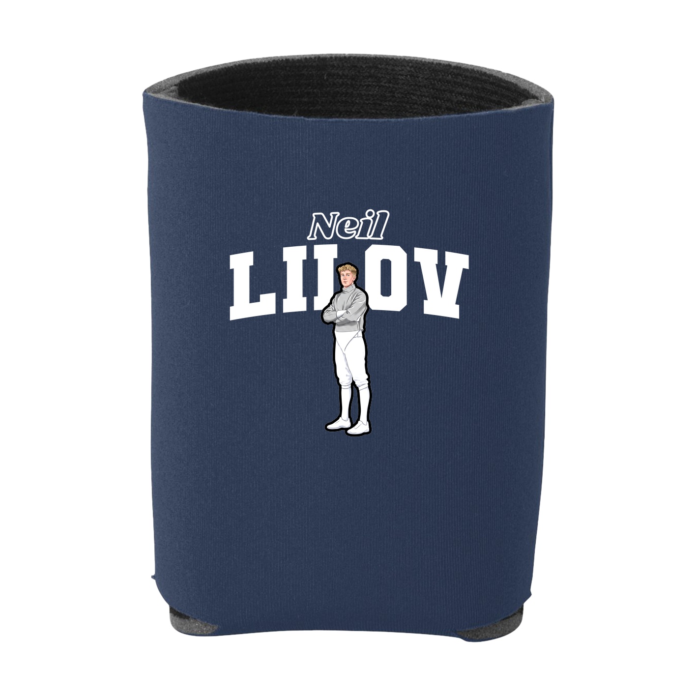 Can Holder — Name Arch in Navy