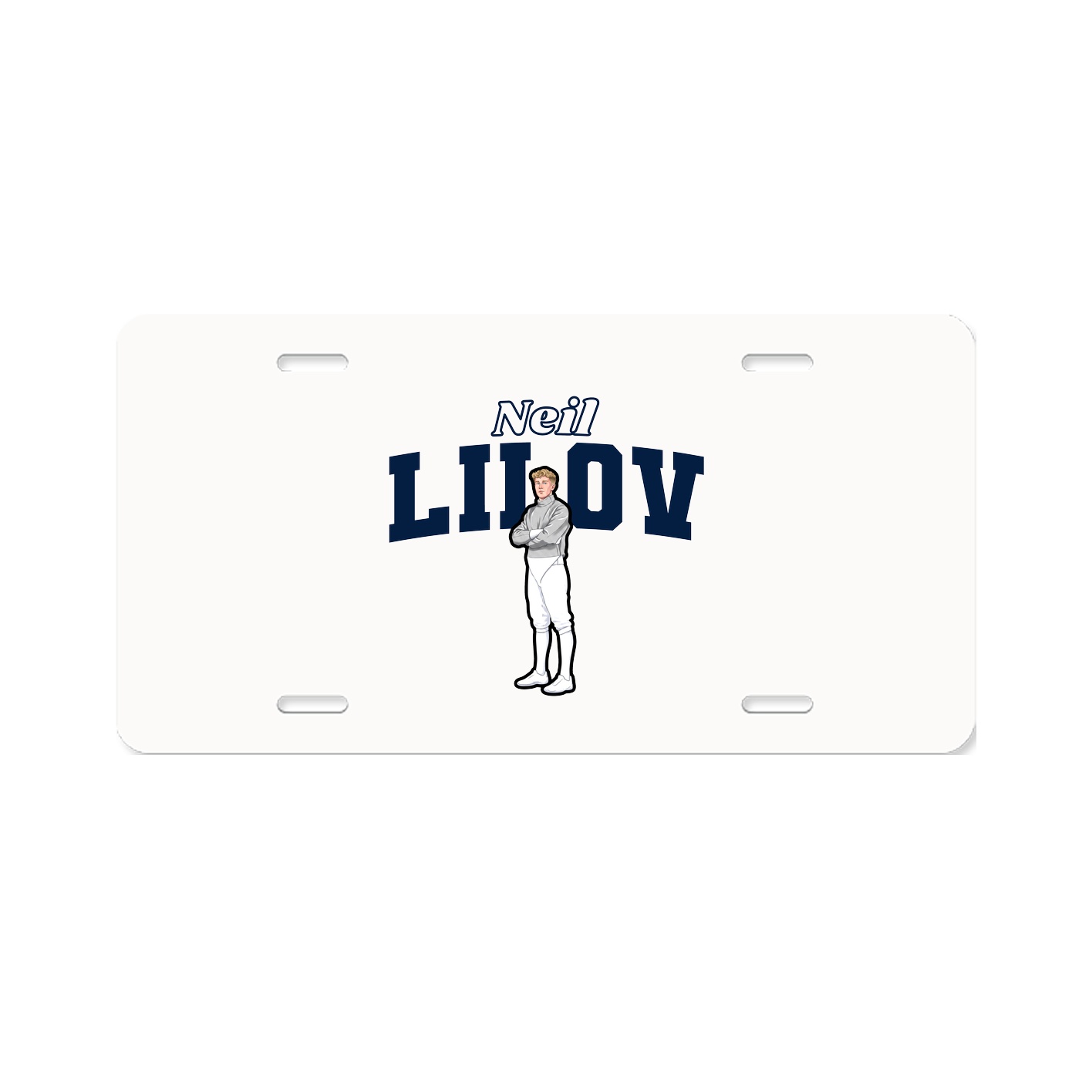License Plate — Name Arch in Classic