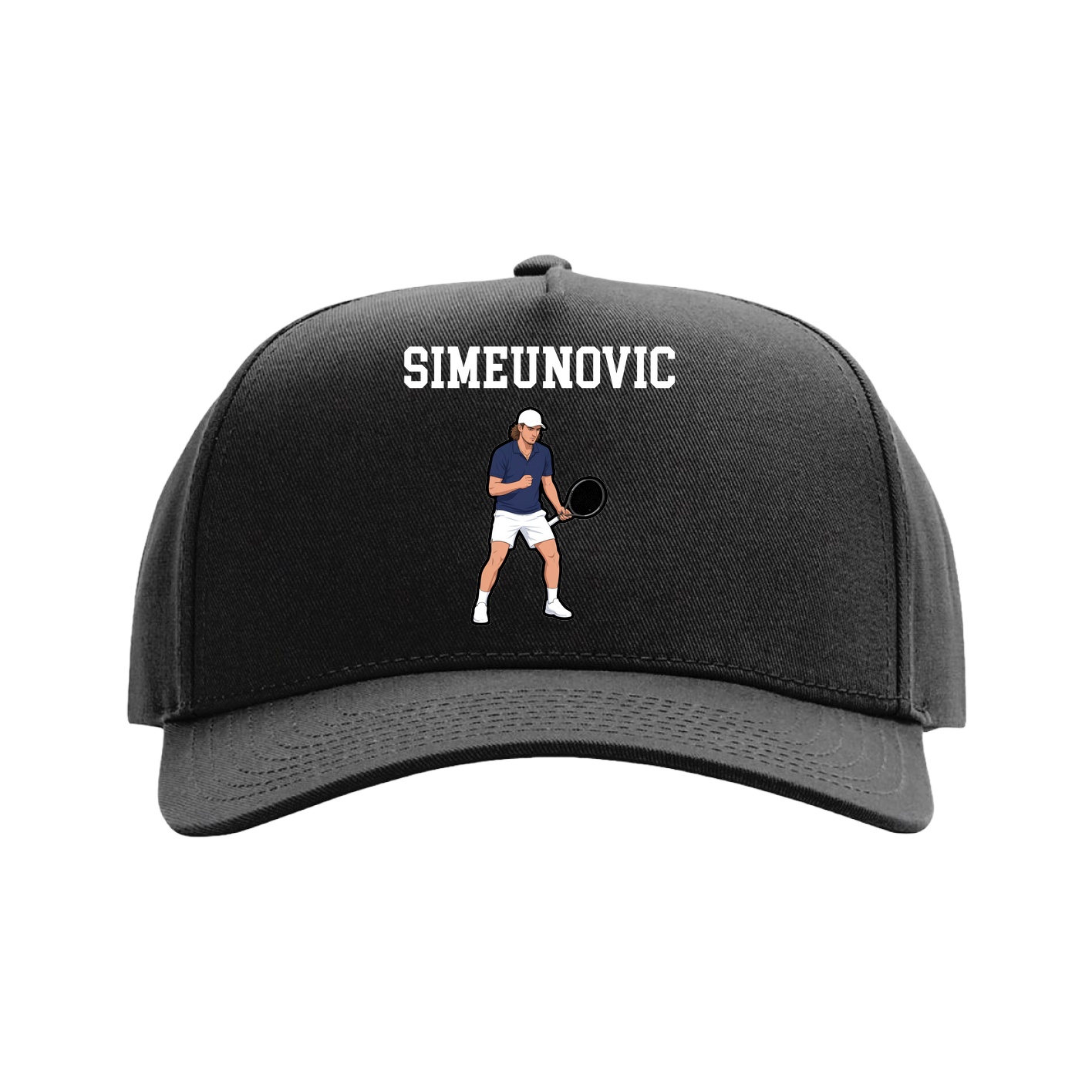 Full Fabric Five-Panel Champ Cap — Shirsey in Black