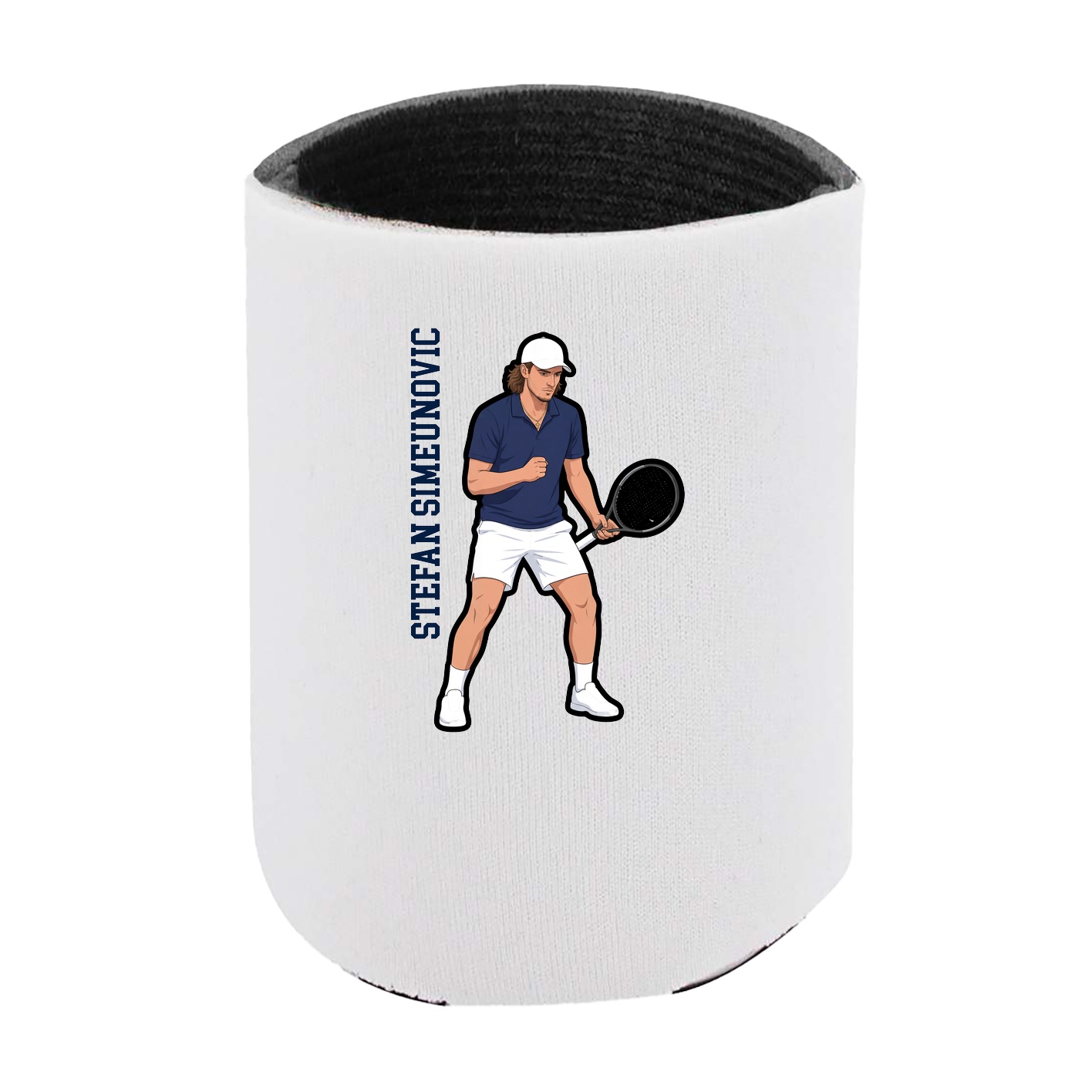 Can Holder — Name Vertical in White