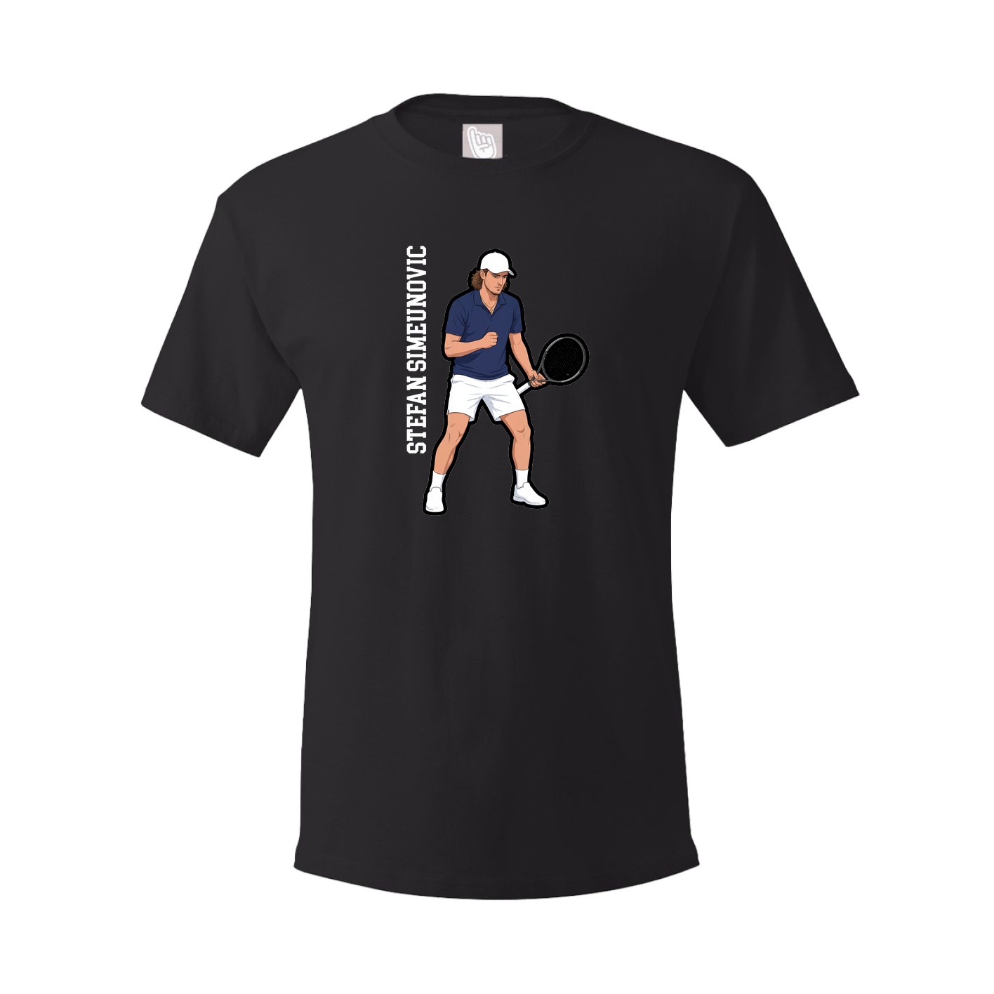 Tee — Name Vertical in Black