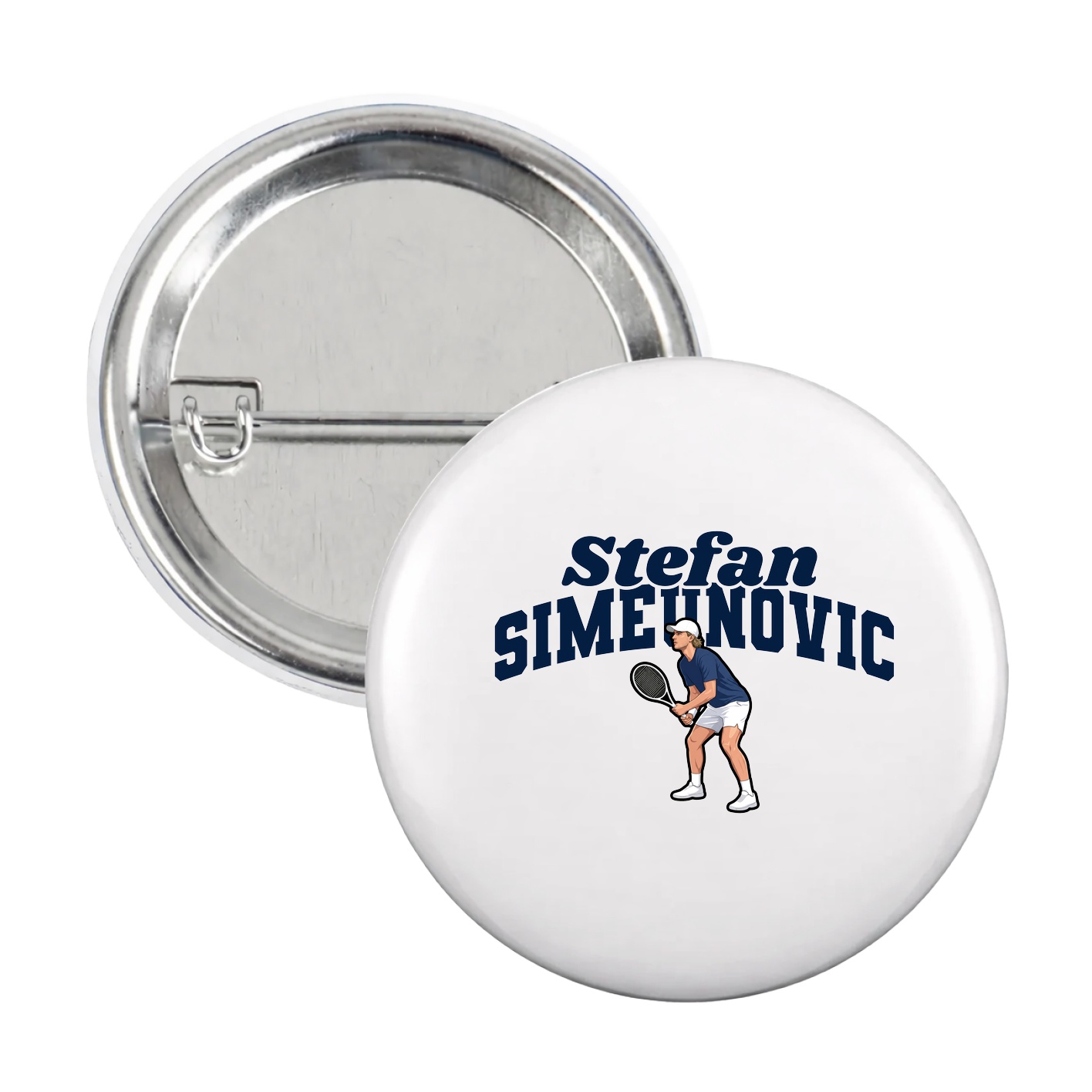 Game Day Button — Signature Arch in White