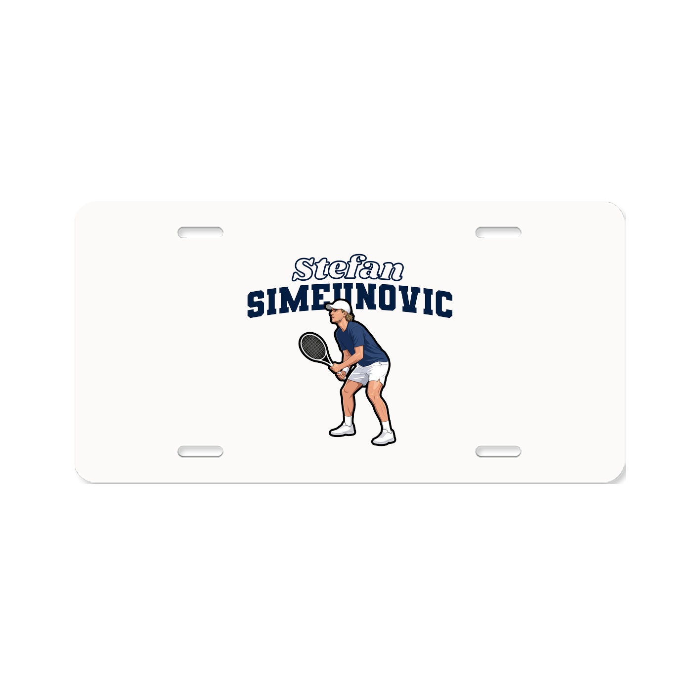License Plate — Name Arch in Classic