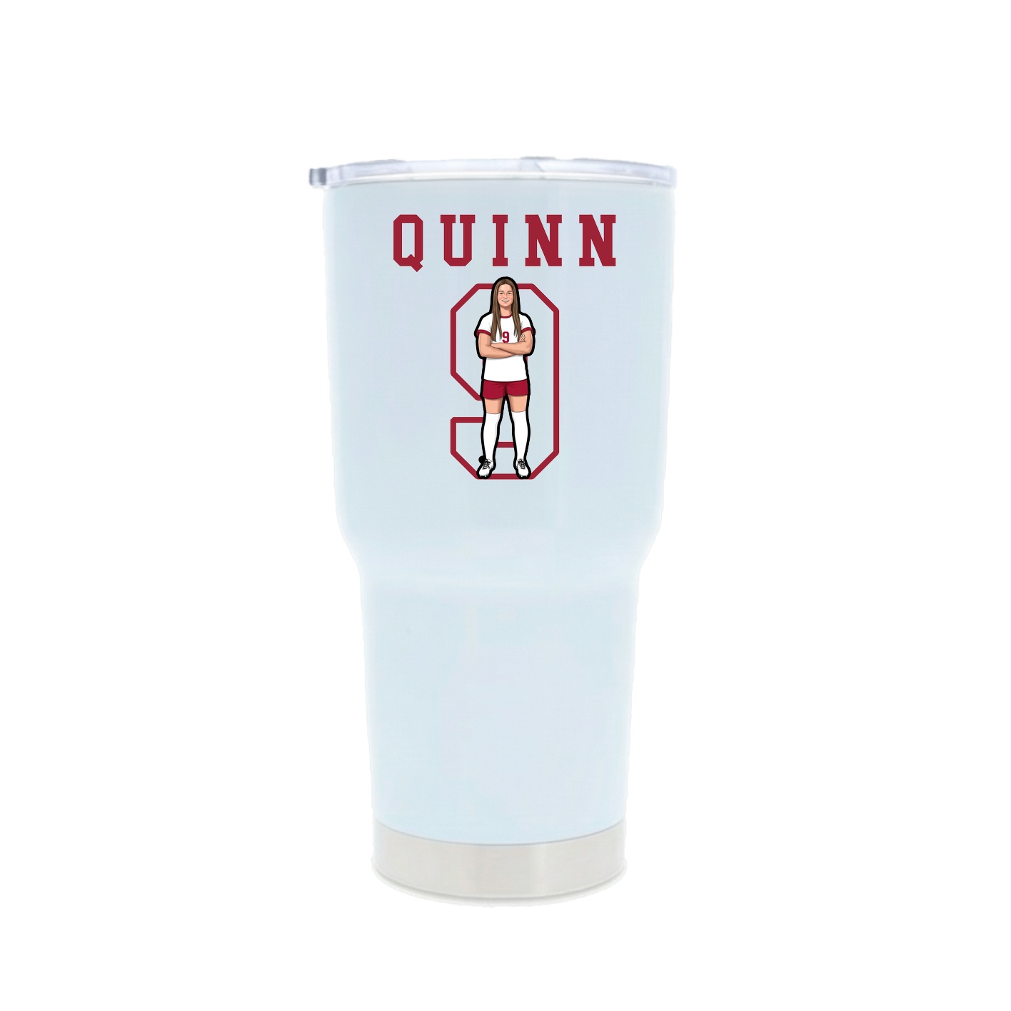 30oz Stainless Steel Tumbler — Shirsey in White