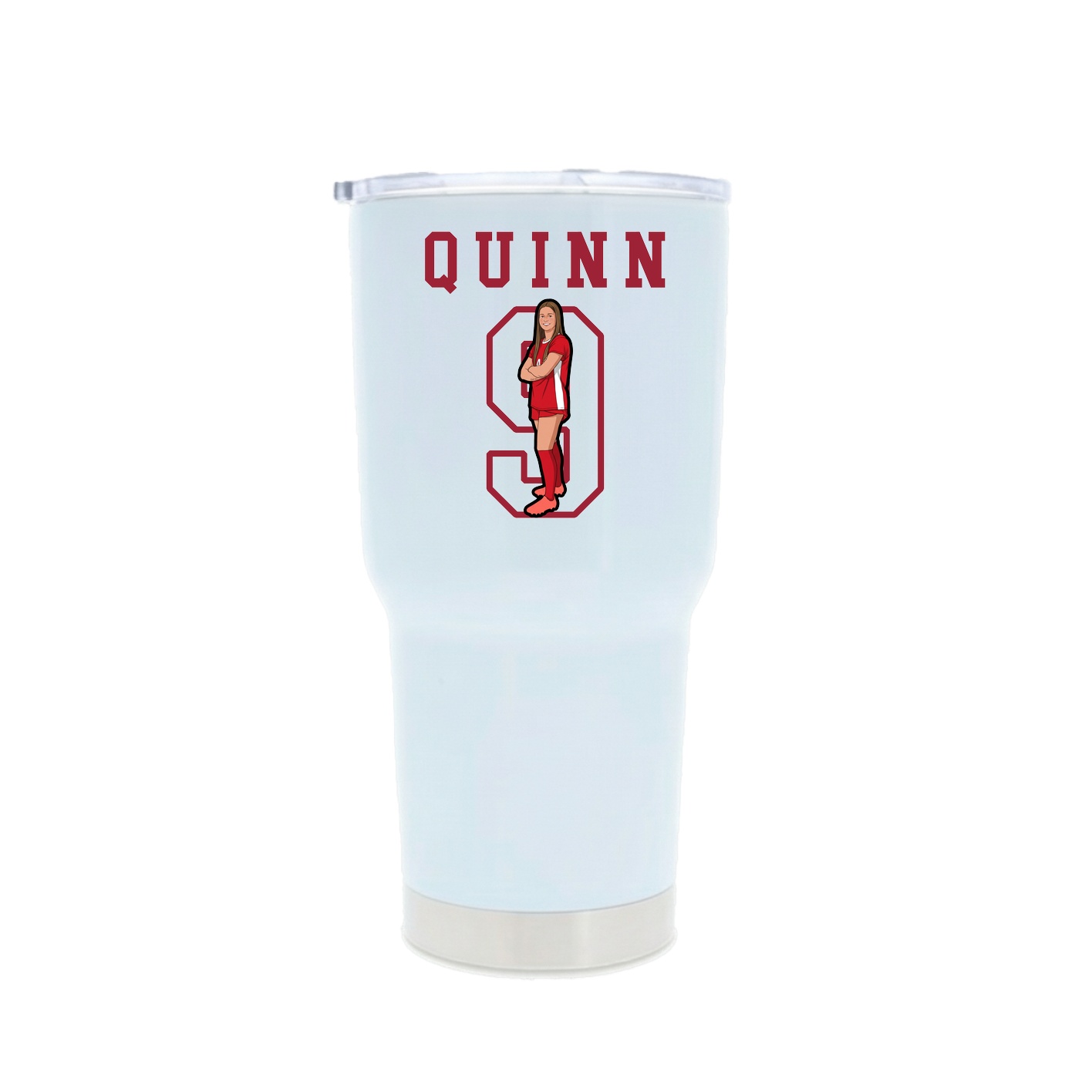 30oz Stainless Steel Tumbler — Shirsey in White