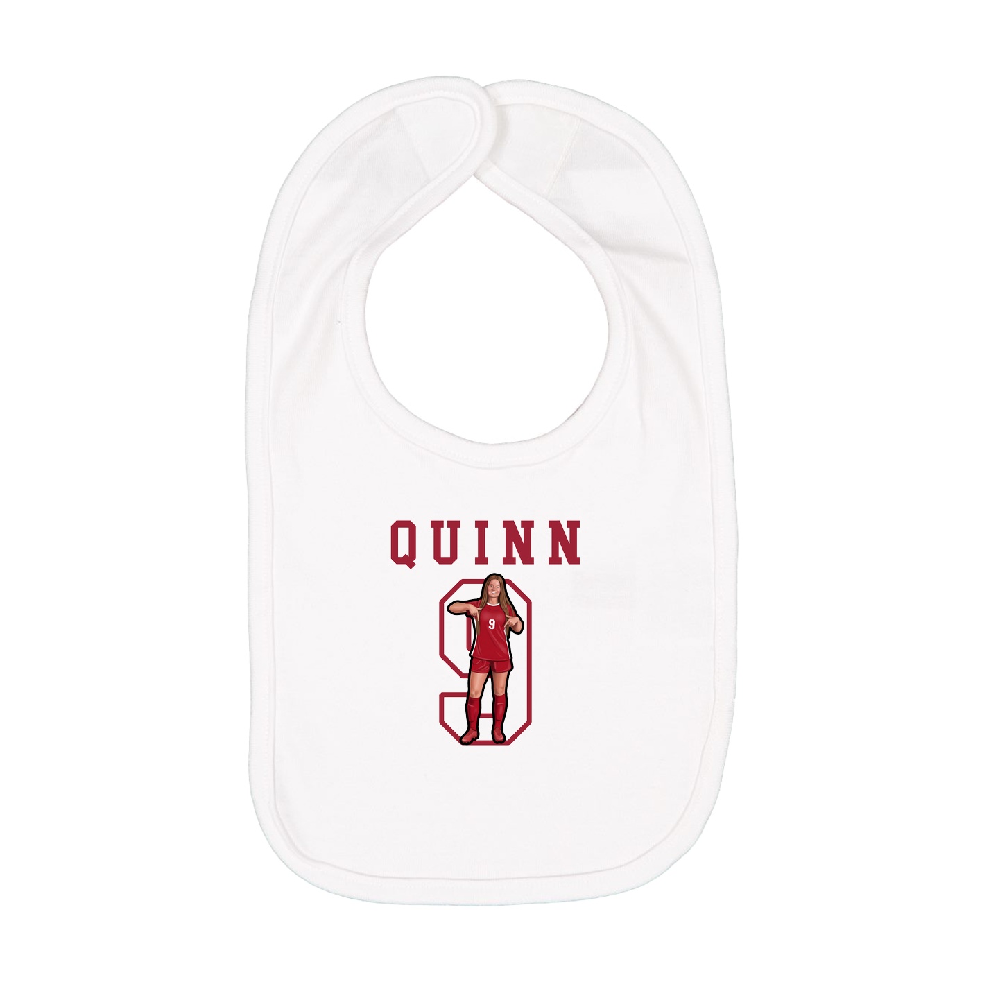 Infant Bib — Shirsey in White