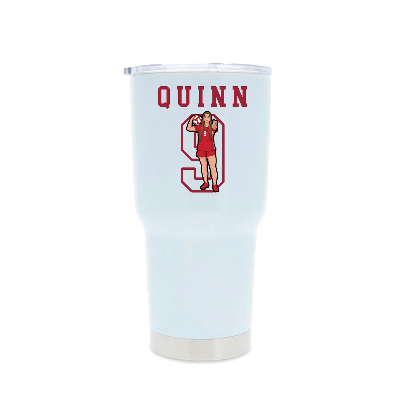 30oz Stainless Steel Tumbler — Shirsey in White
