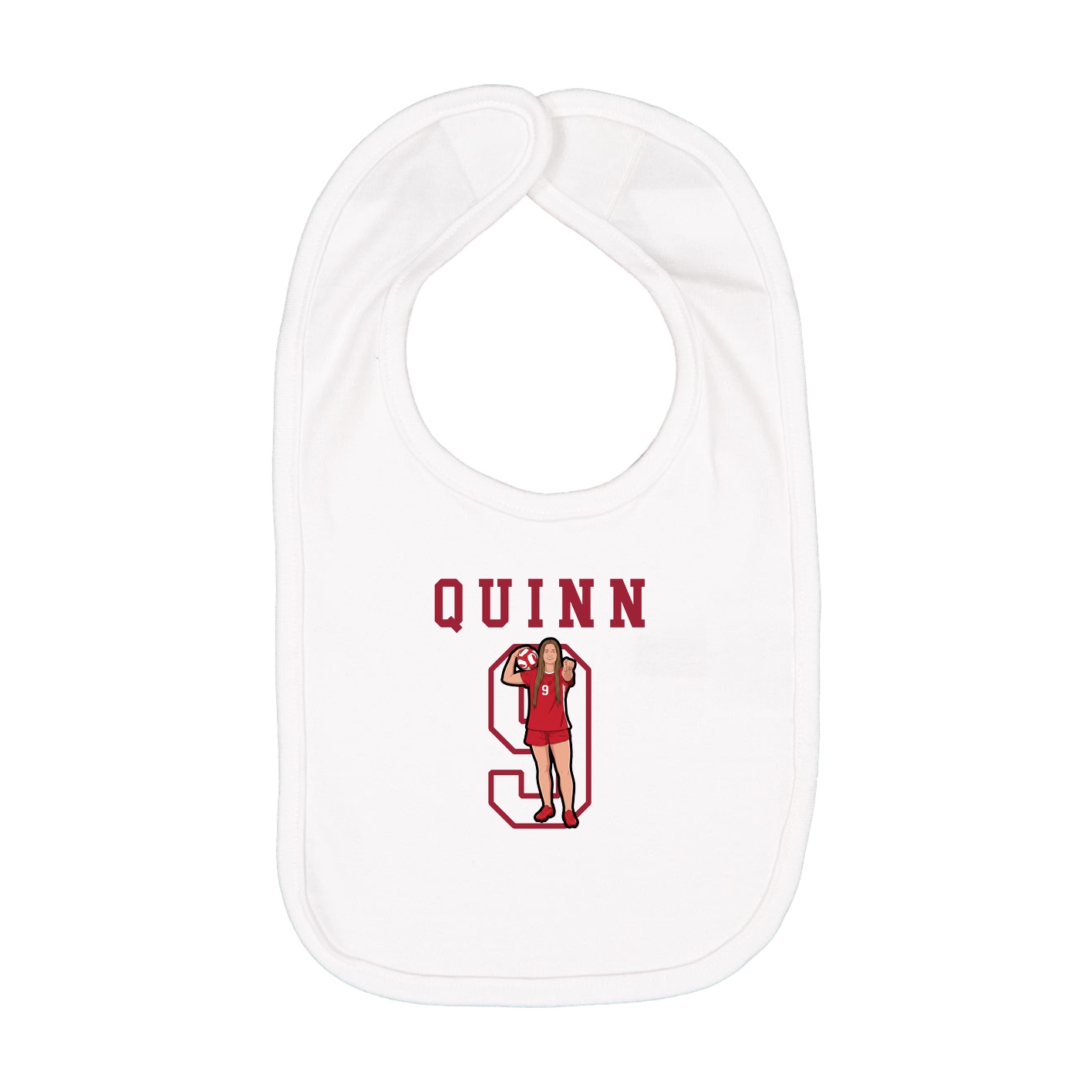 Infant Bib — Shirsey in White