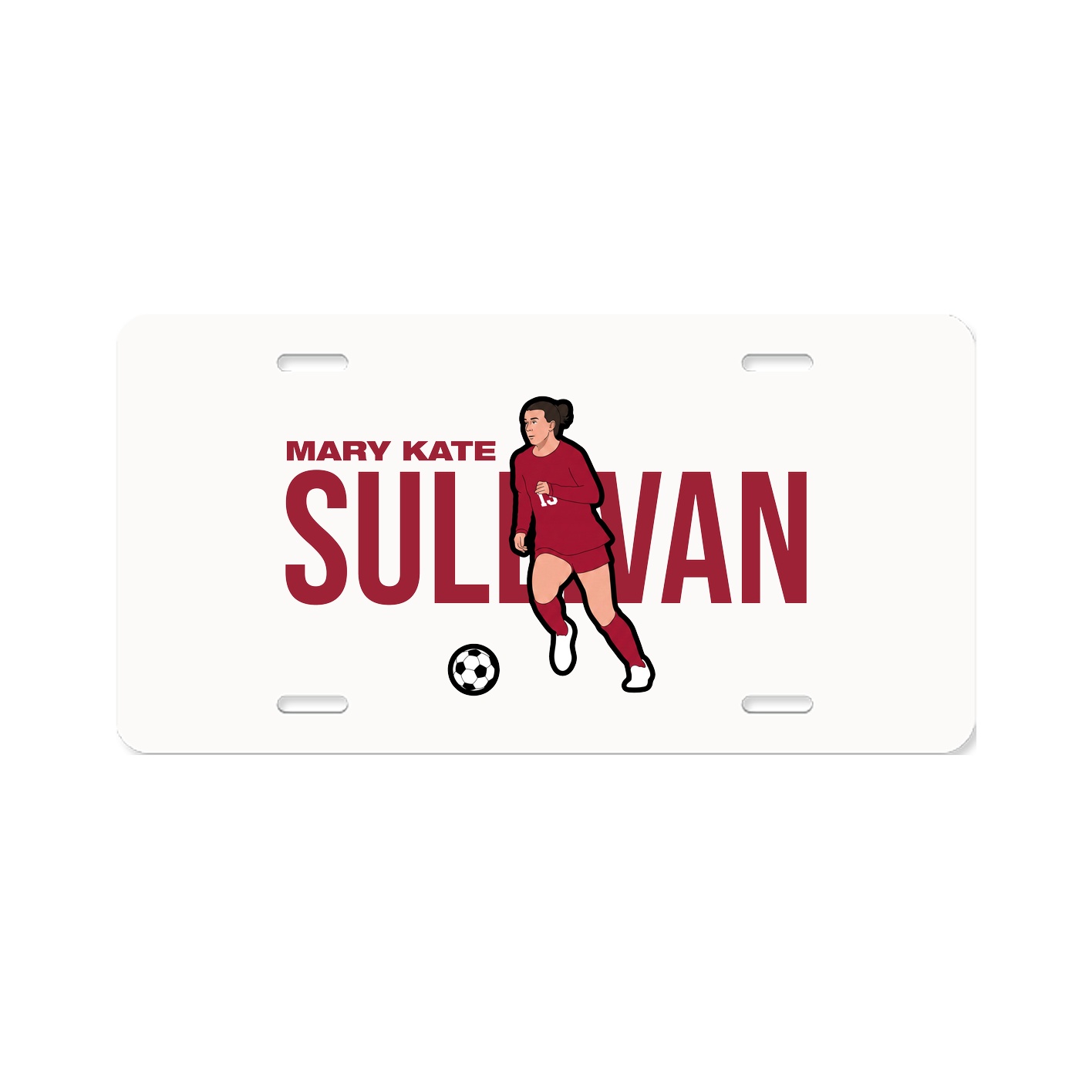 License Plate — Player Name in Classic