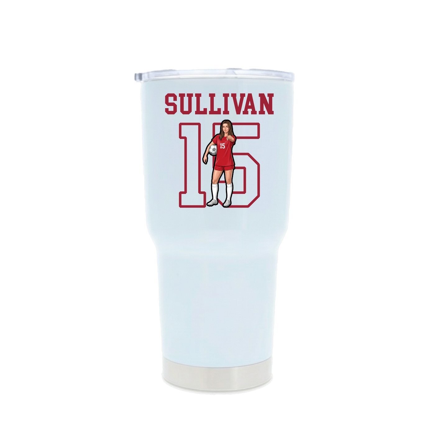 30oz Stainless Steel Tumbler — Shirsey in White