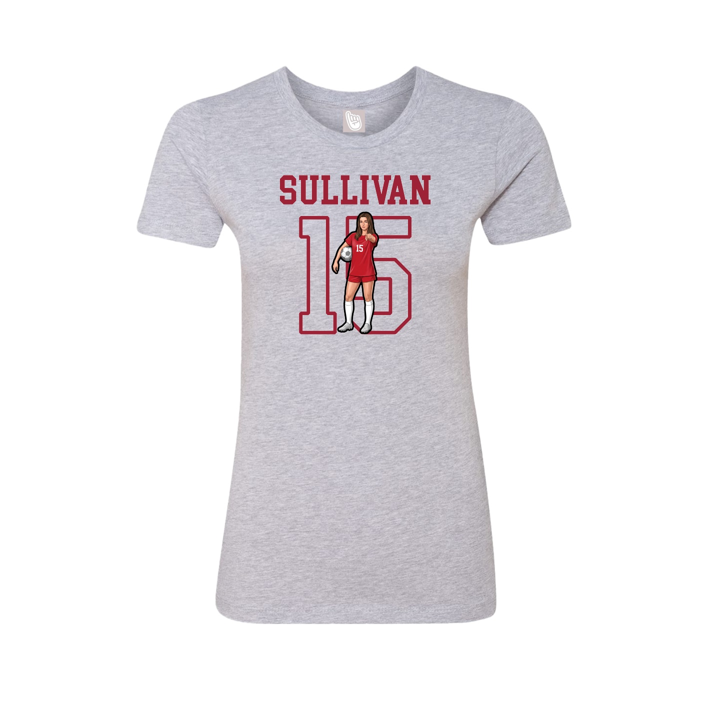 Fitted Women's Tee — Shirsey in Grey