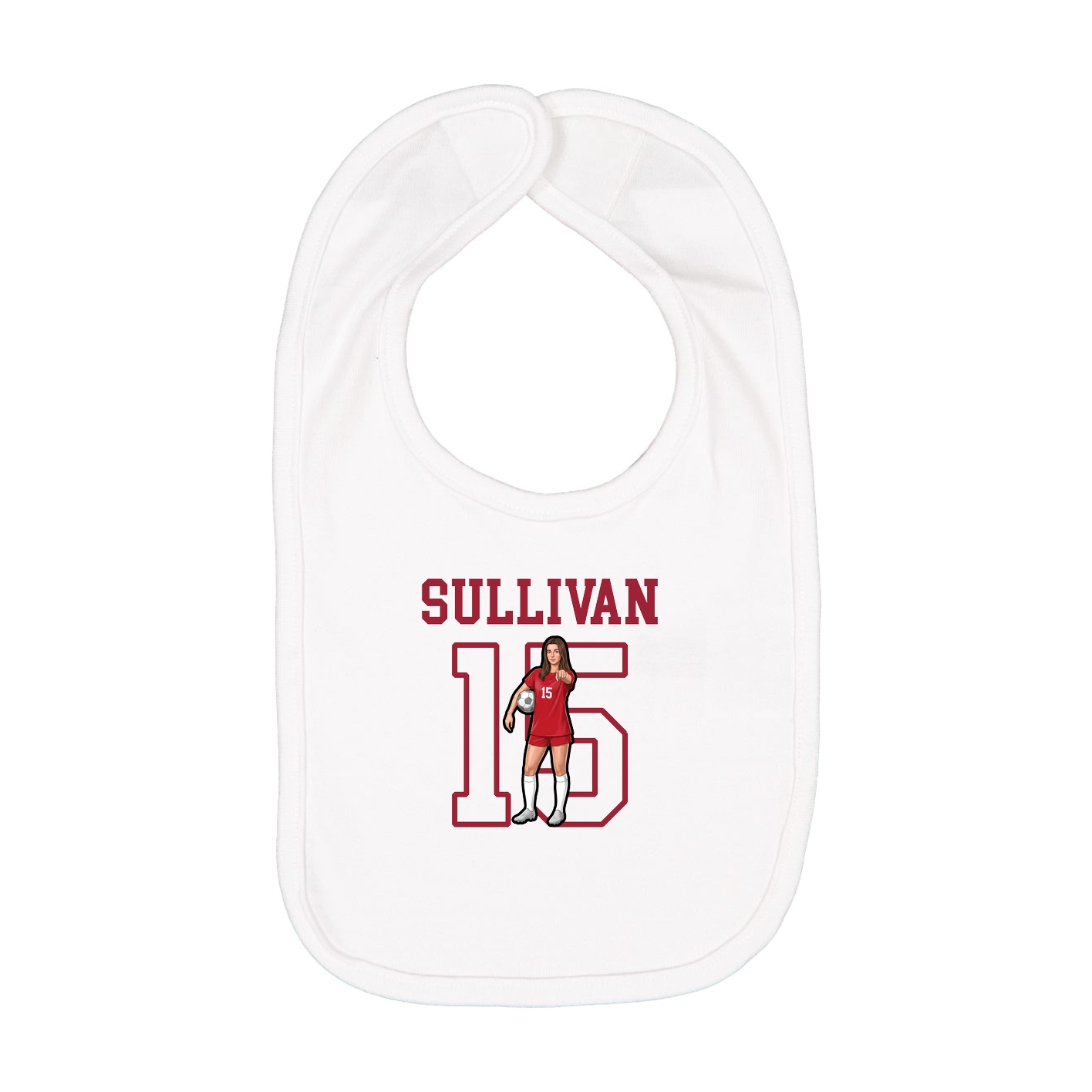 Infant Bib — Shirsey in White