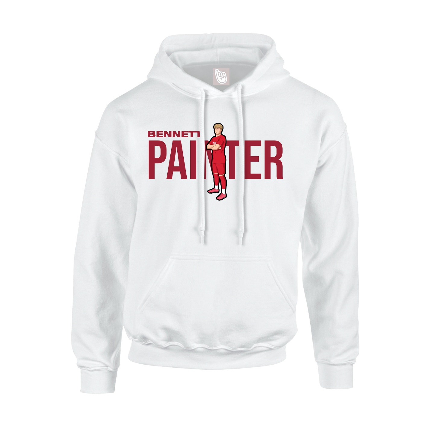 Hoodie — Player Name in White