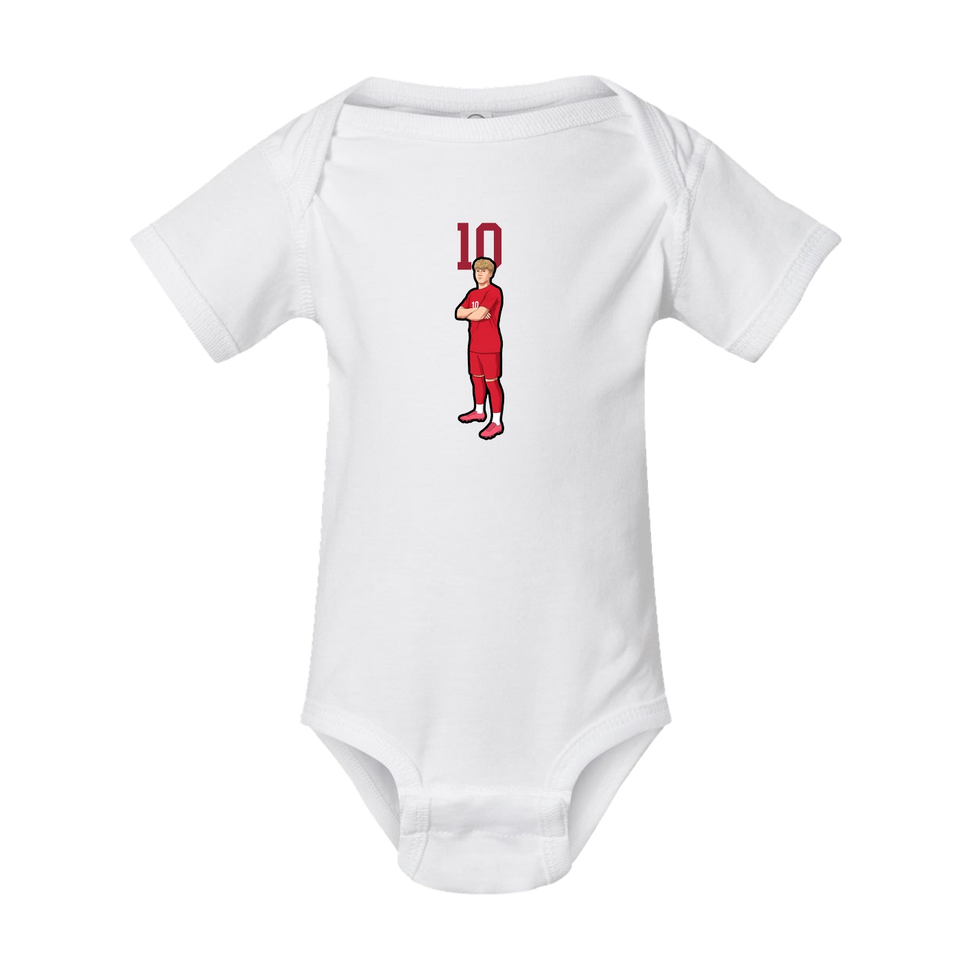 Baby Onesie — Number Top in White