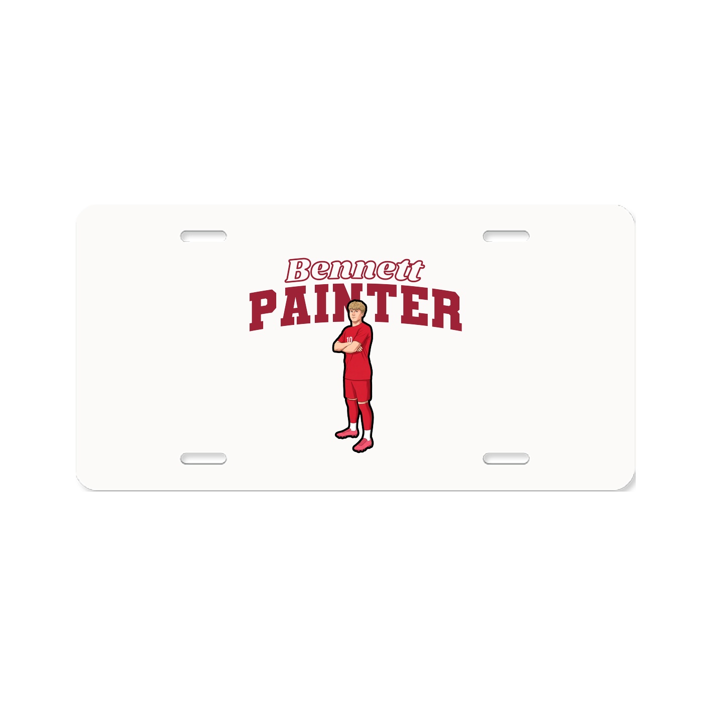 License Plate — Name Arch in Classic