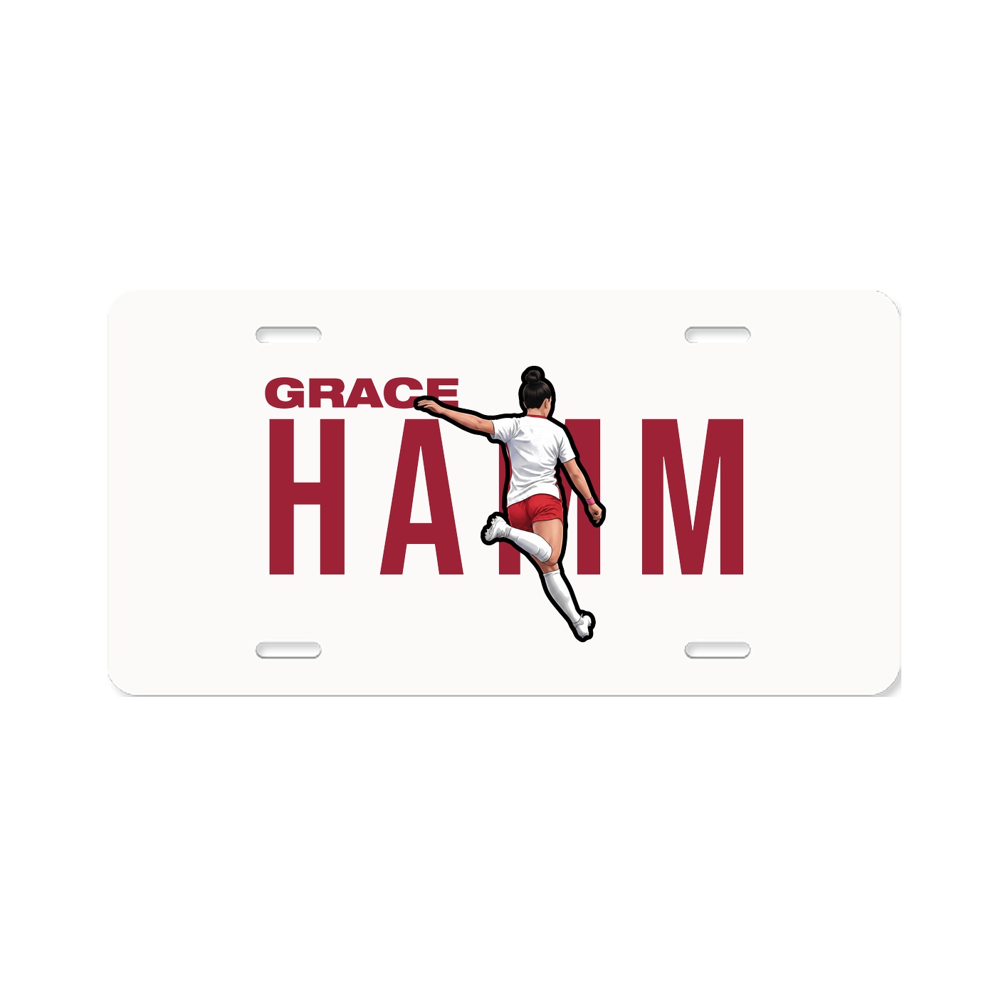 License Plate — Player Name in Classic
