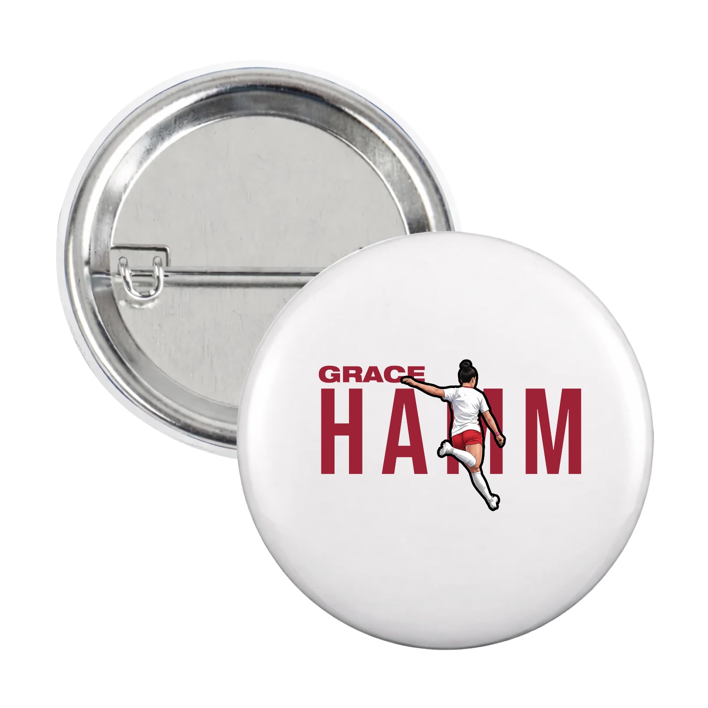 Game Day Button — Player Name in White