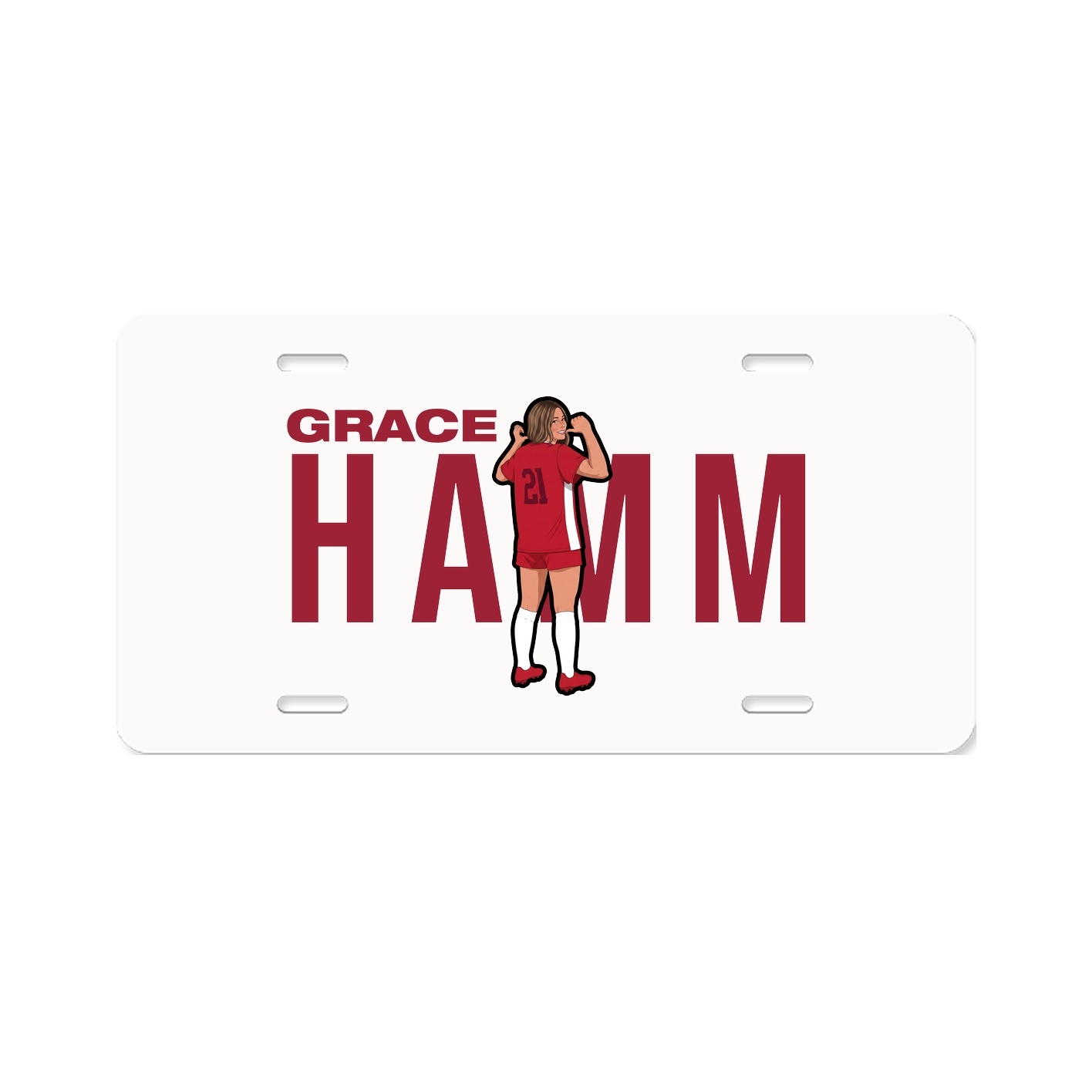 License Plate — Player Name in Classic