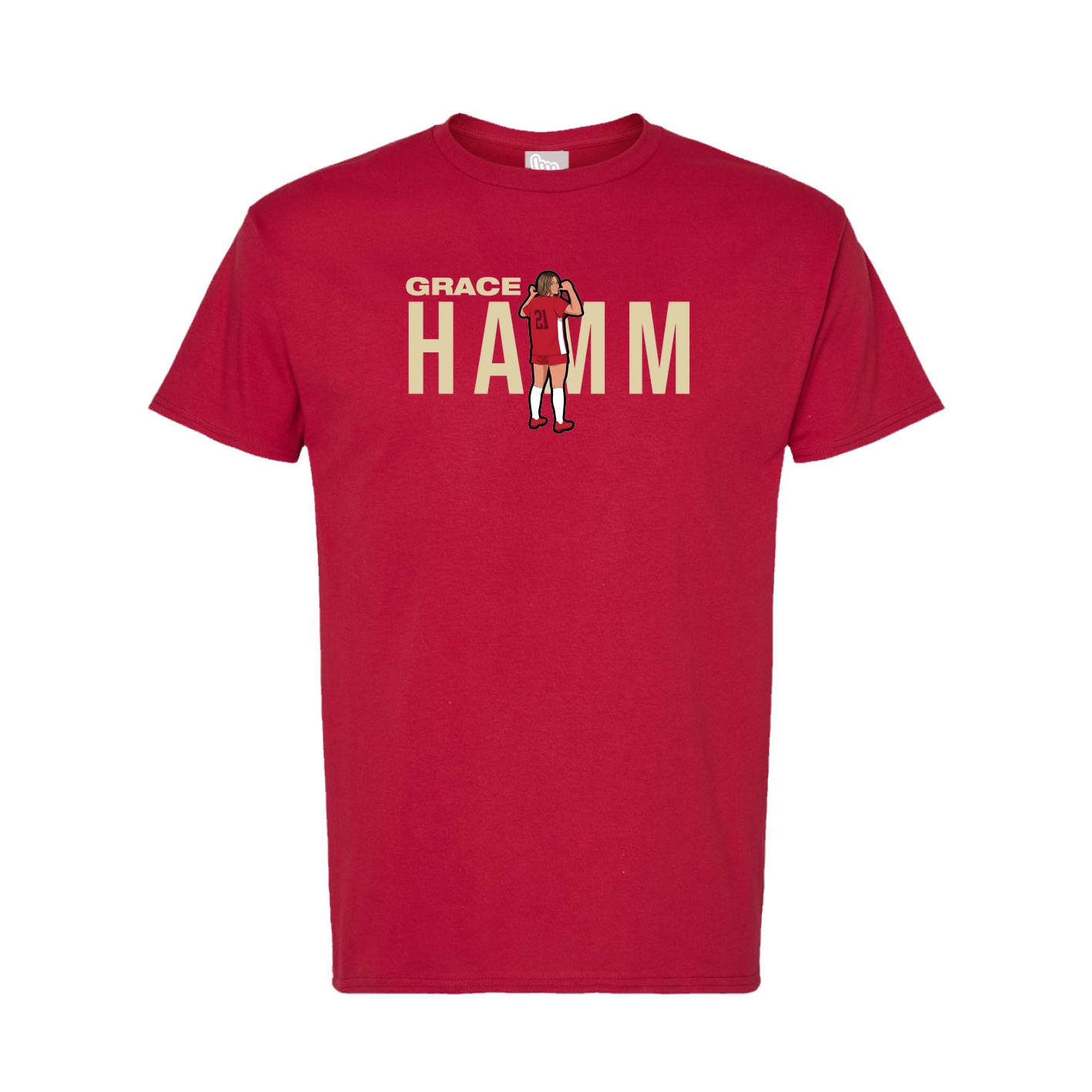 Tee — Player Name in Crimson