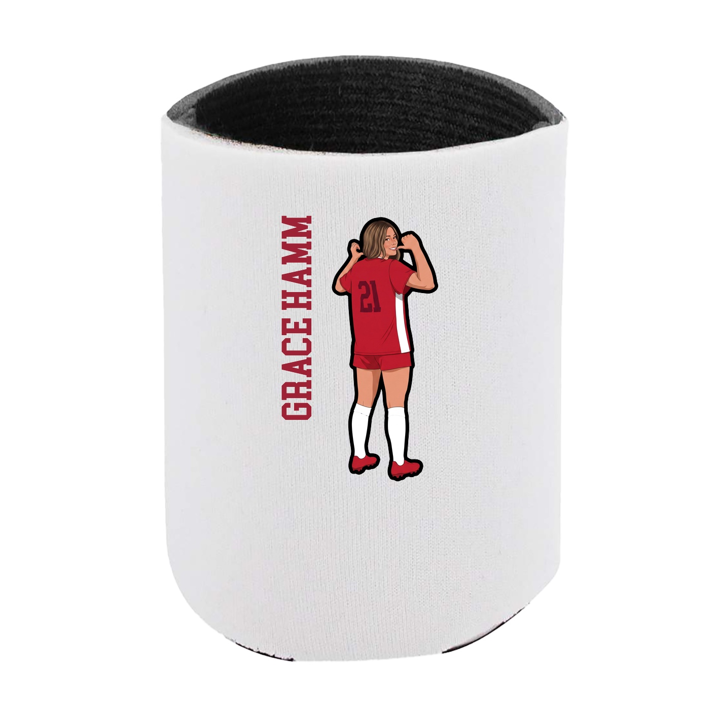 Can Holder — Name Vertical in White