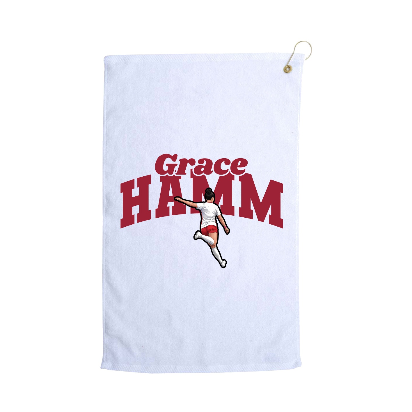Golf Towel — Signature Arch in White