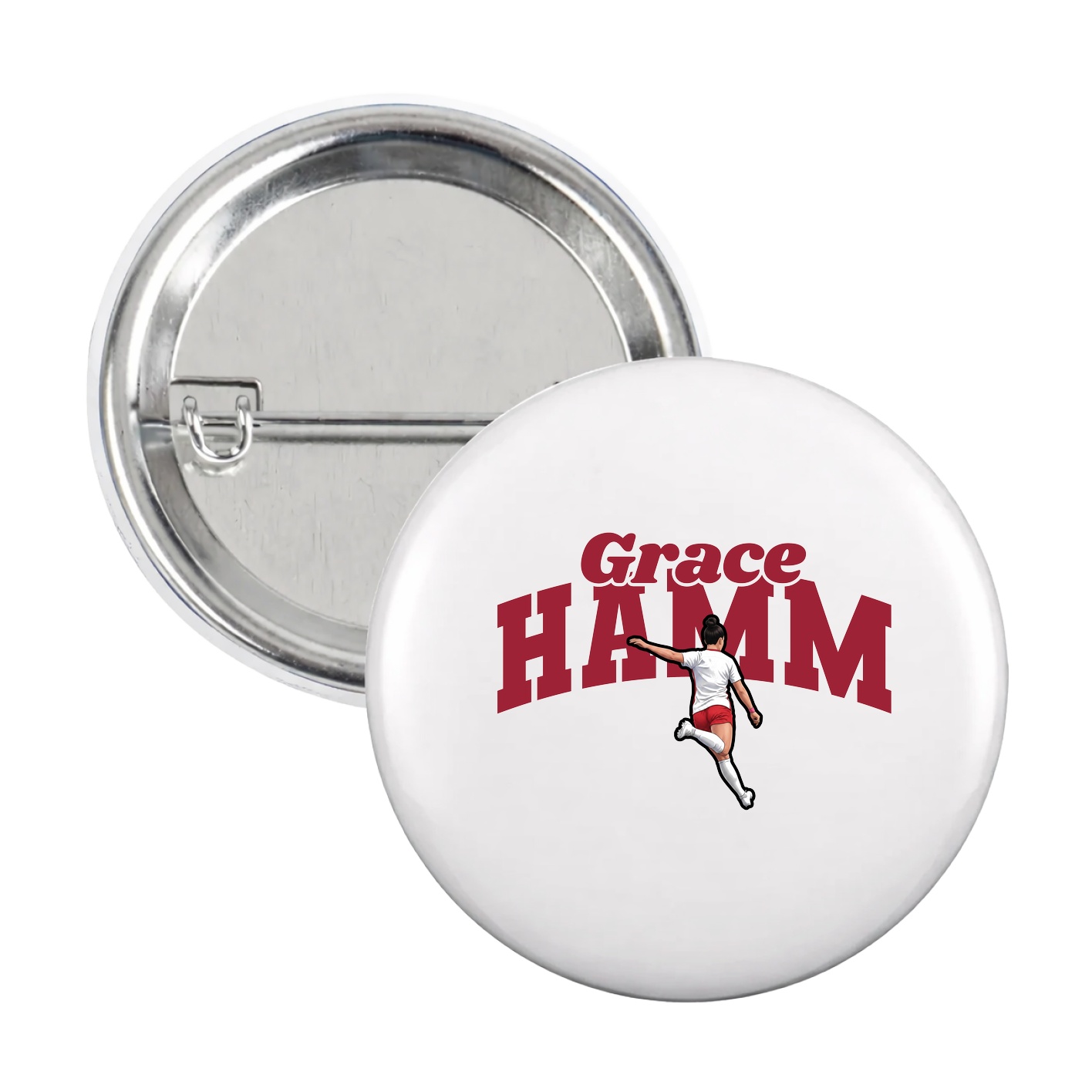 Game Day Button — Signature Arch in White