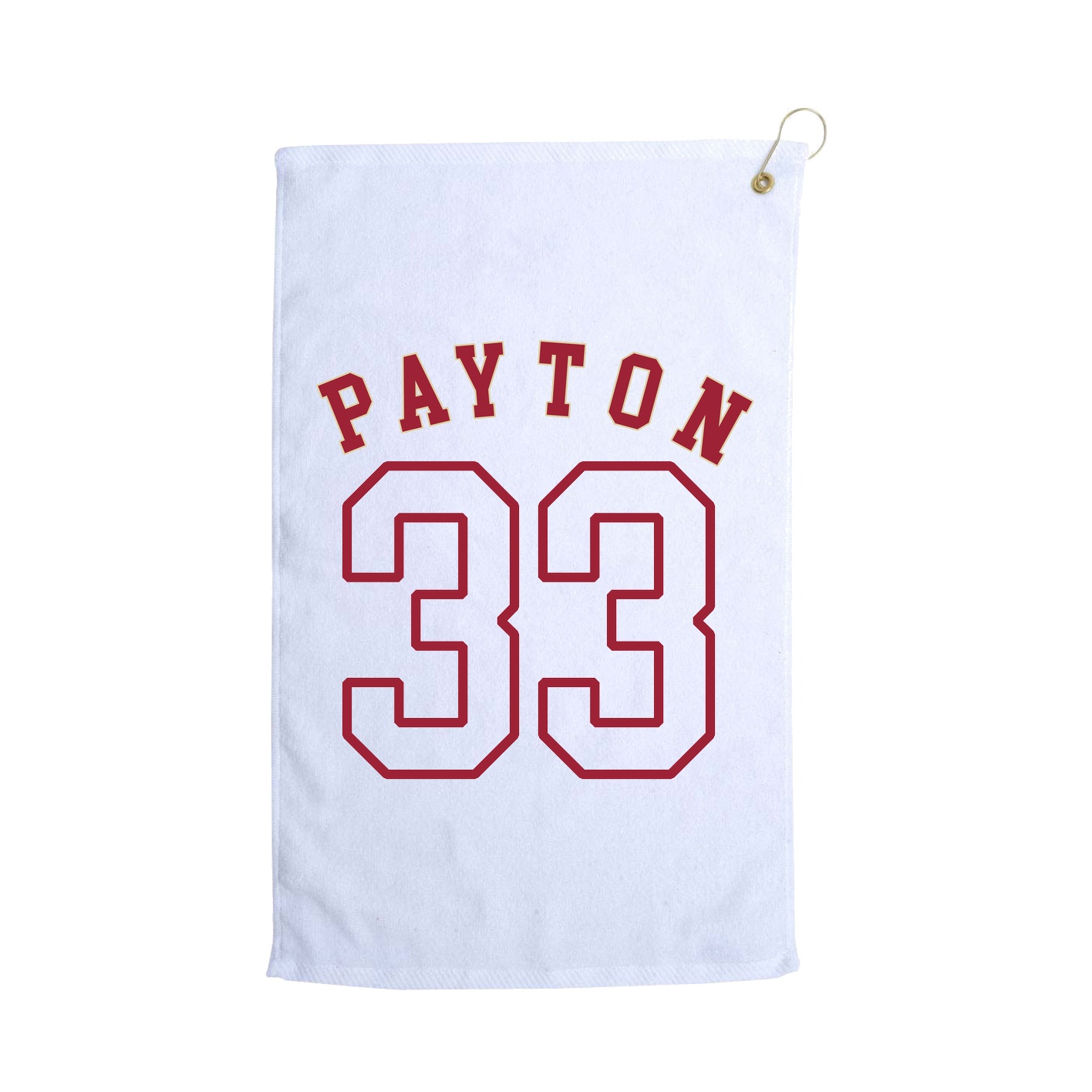 Golf Towel — Shirsey Arch in White