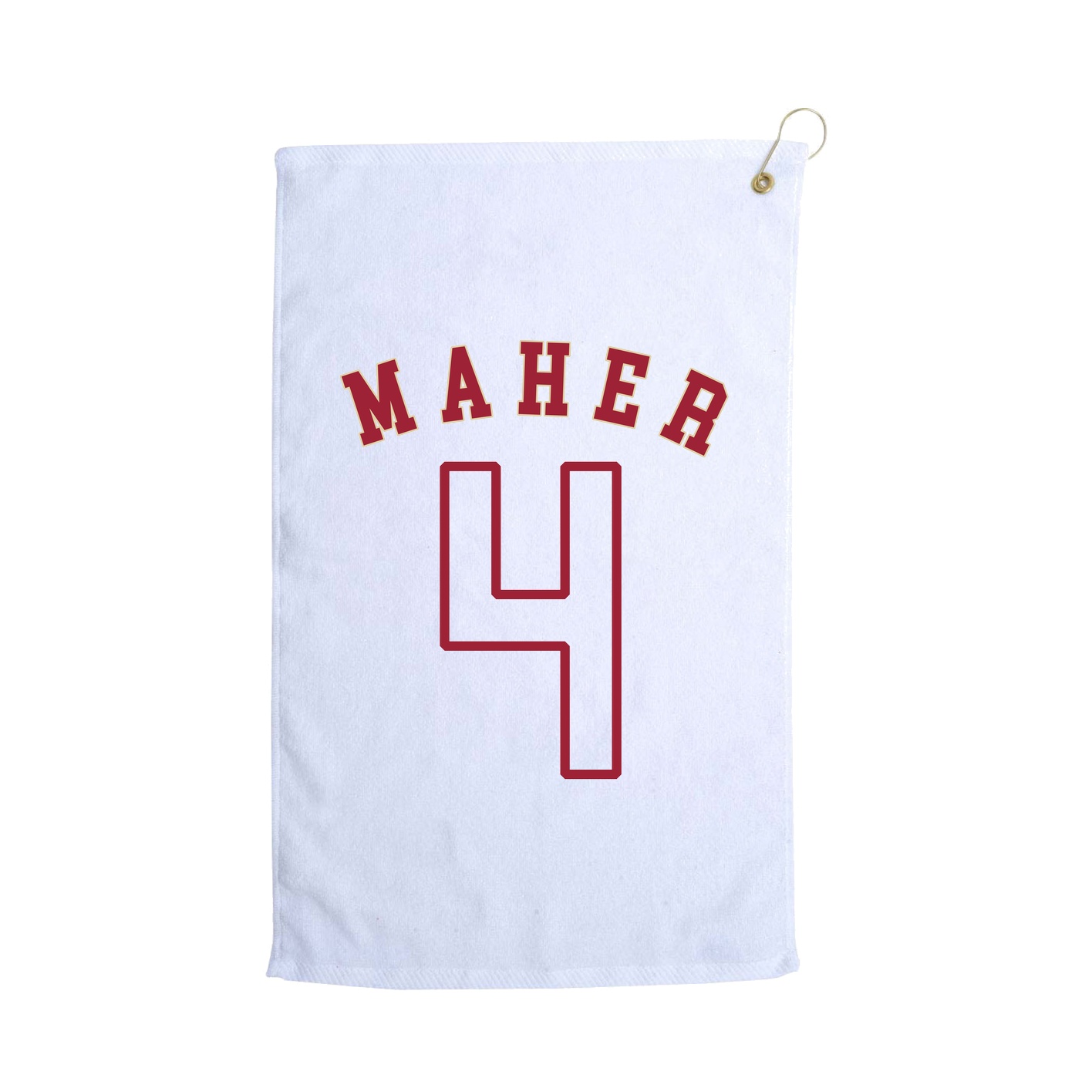 Golf Towel — Shirsey Arch in White