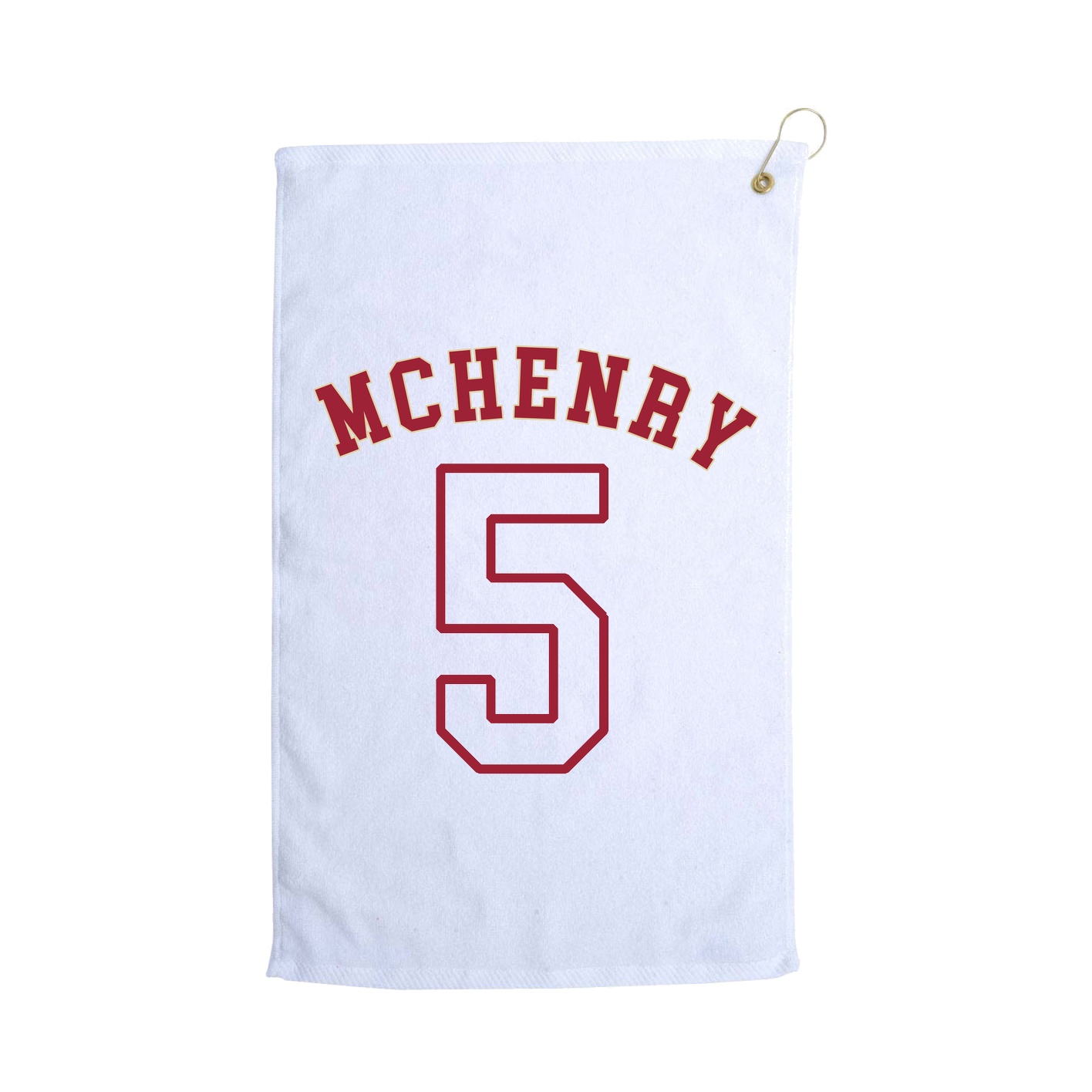 Golf Towel — Shirsey Arch in White