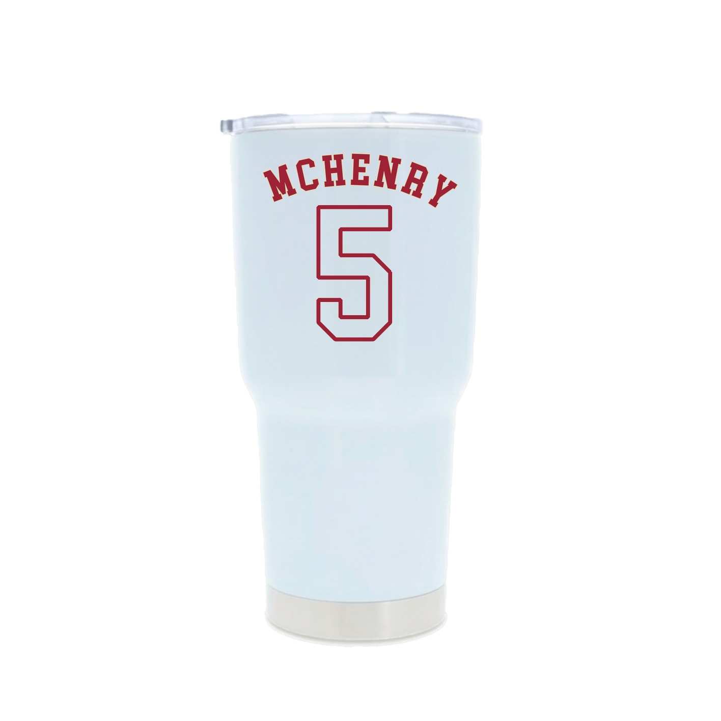 30oz Stainless Steel Tumbler — Shirsey Arch in White
