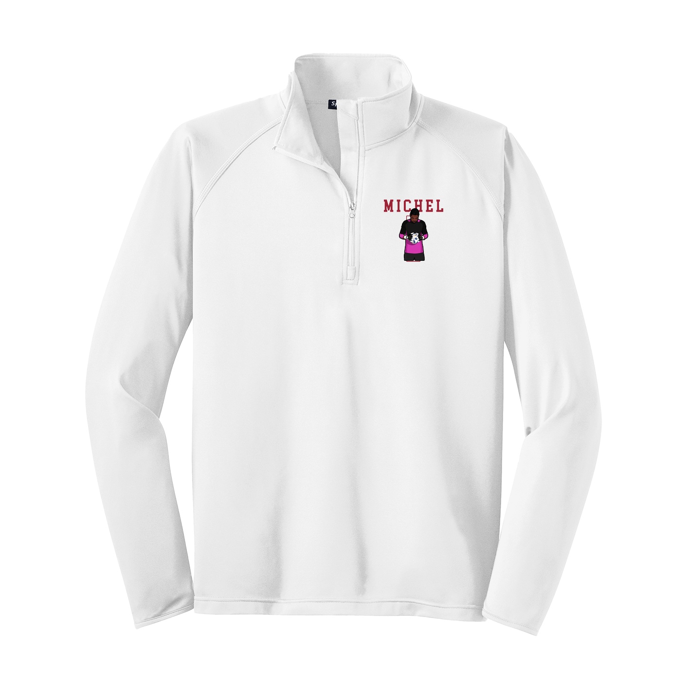Q-Zip Pullover — Shirsey in White
