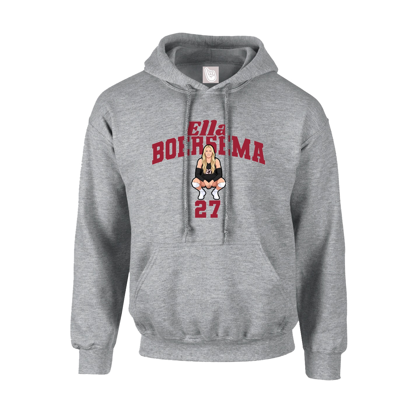 Hoodie — Signature Arch in Grey