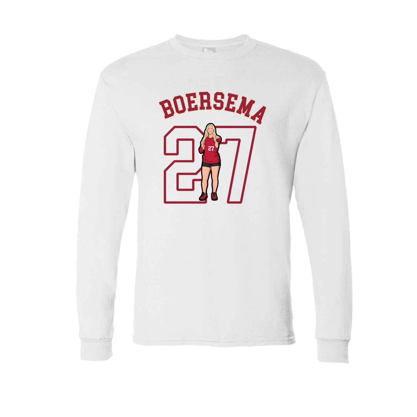 Long Sleeve Tee — Shirsey Arch in White
