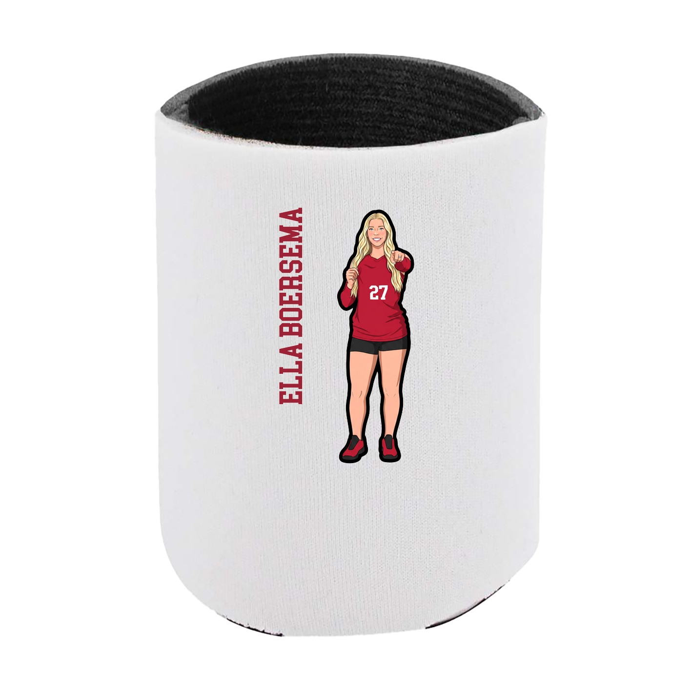 Can Holder — Name Vertical in White