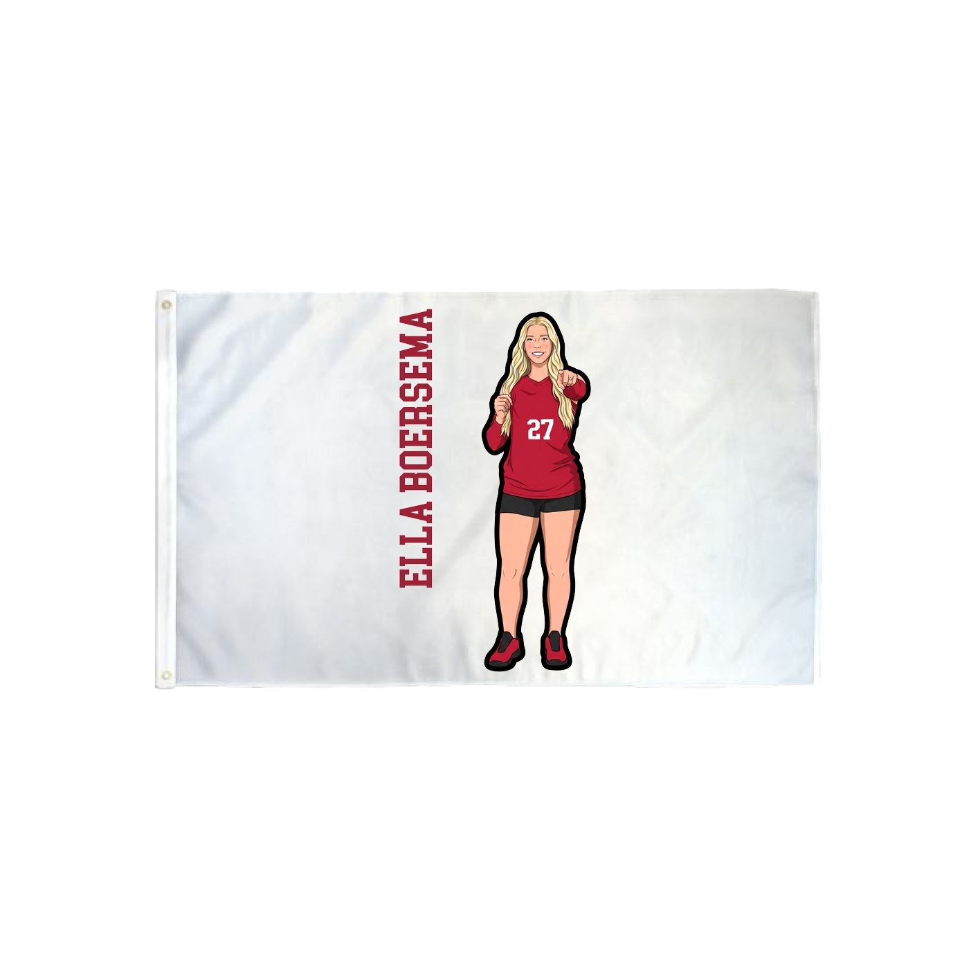3x5 Flag — Name Vertical in Classic