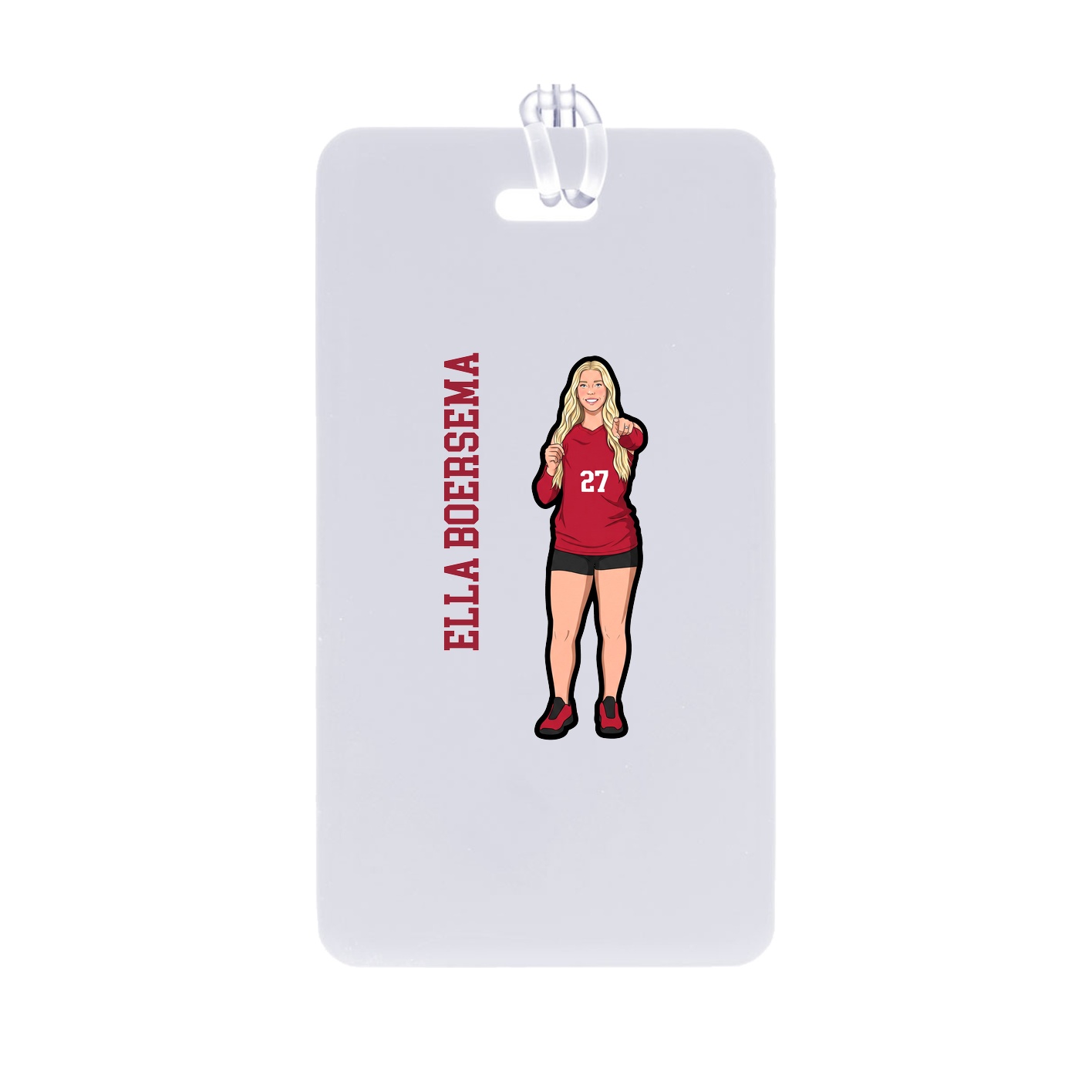 Bag Tag — Name Vertical in Classic