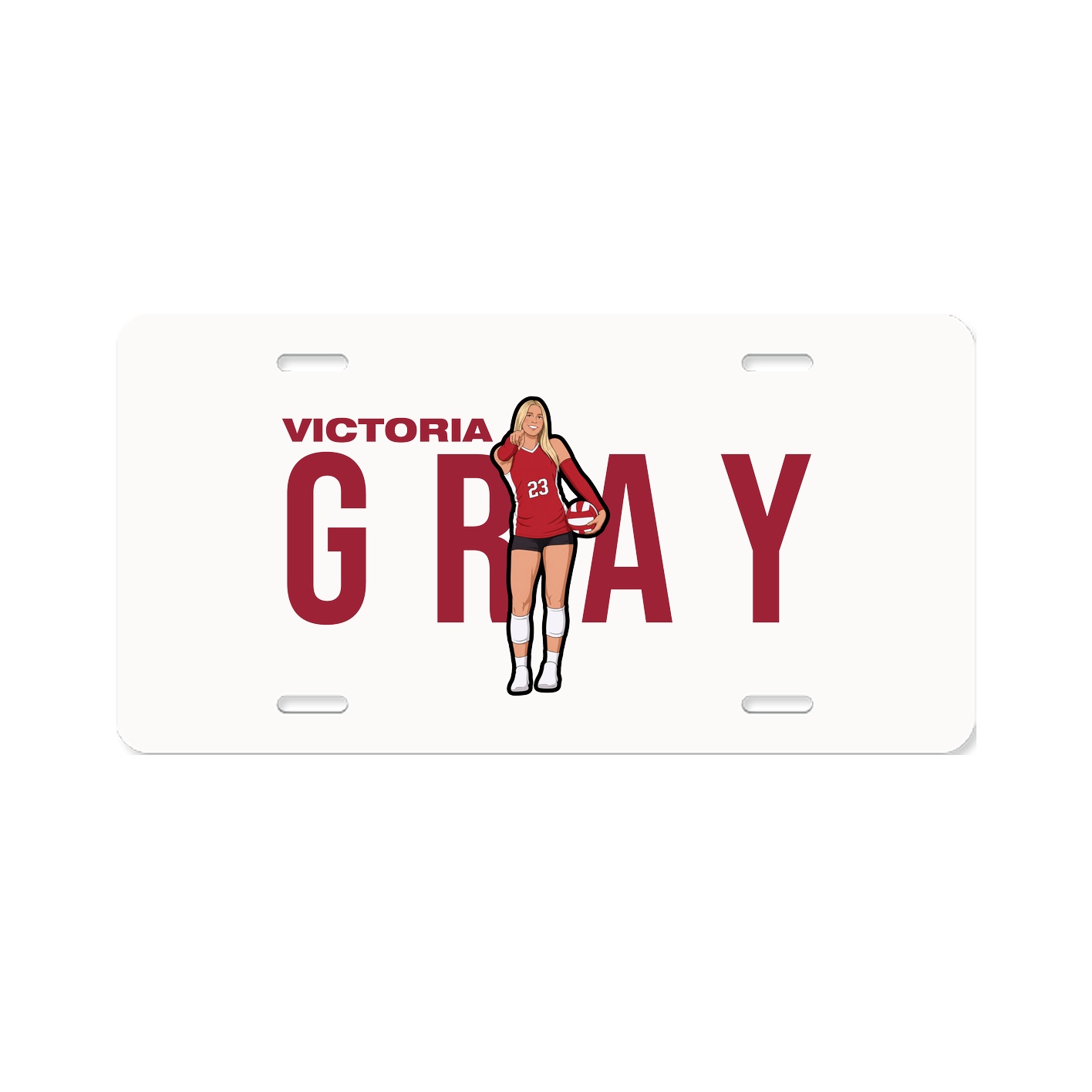 License Plate — Player Name in Classic