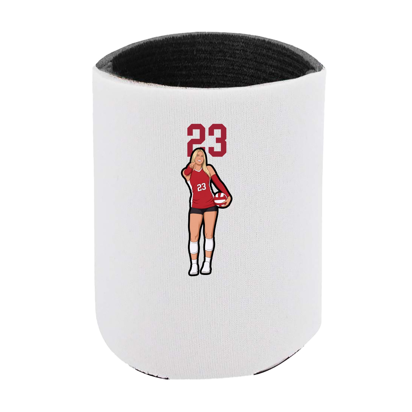 Can Holder — Number Top in White