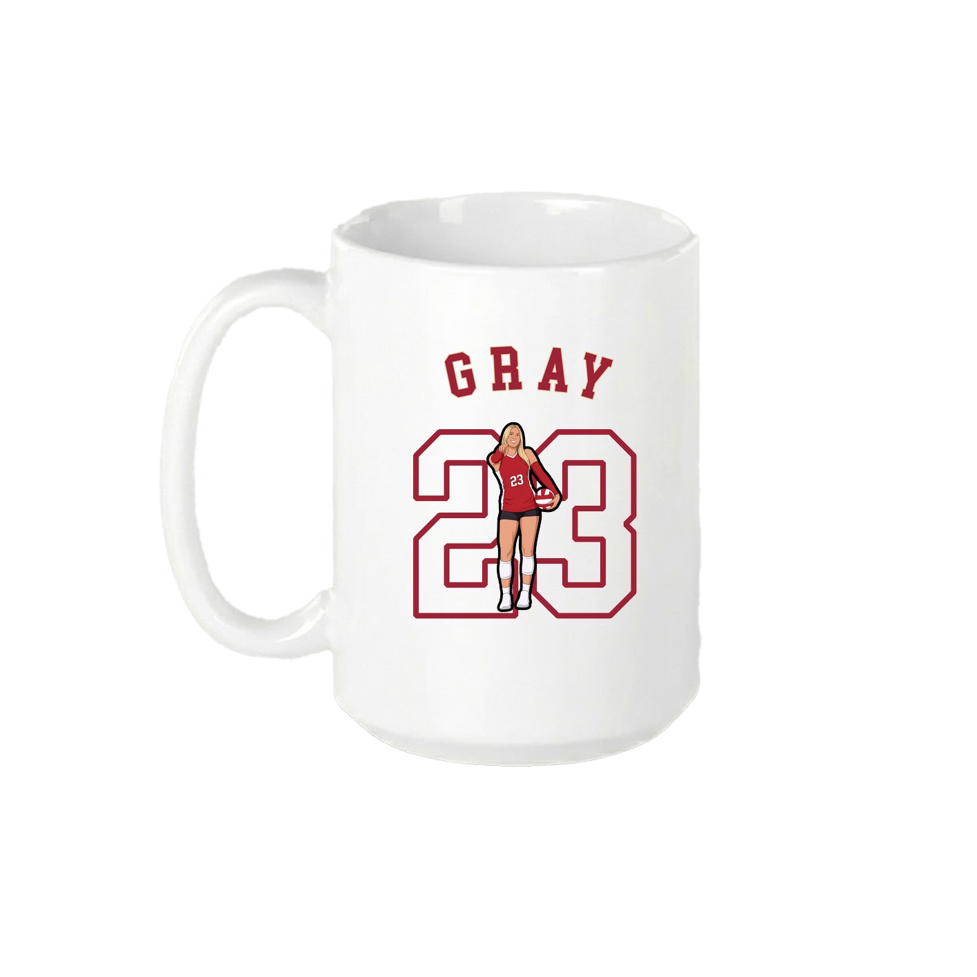 15oz Coffee Mug — Shirsey Arch in White