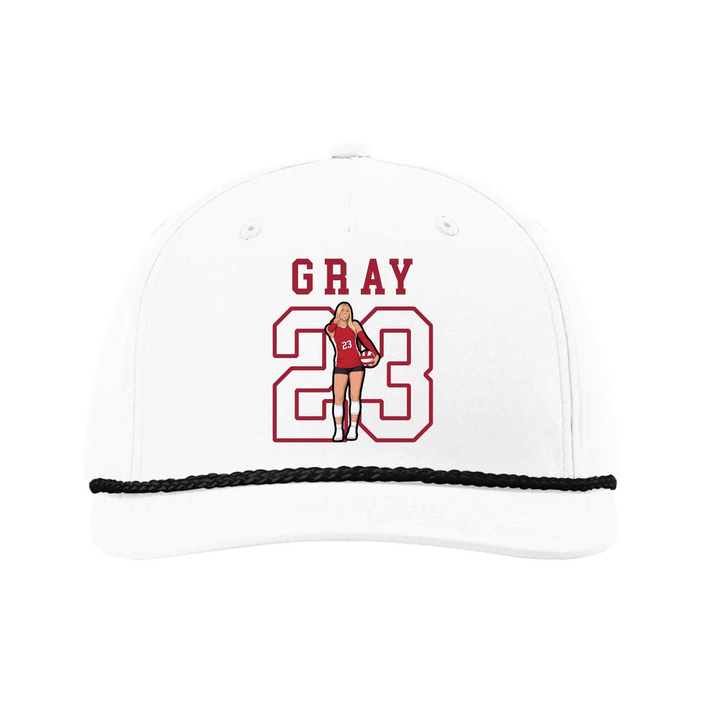 Five-Panel Classic Rope Cap — Shirsey in White