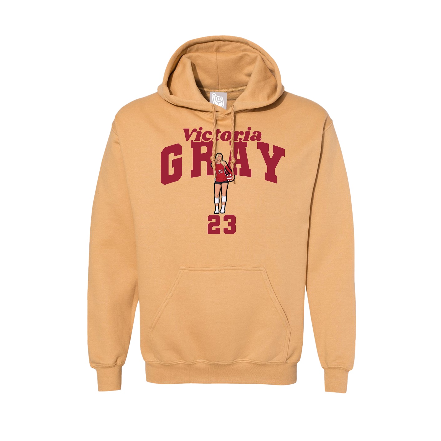 Hoodie — Signature Arch in Vegas Gold