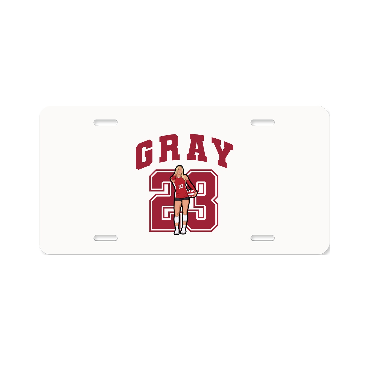 License Plate — Number in Classic