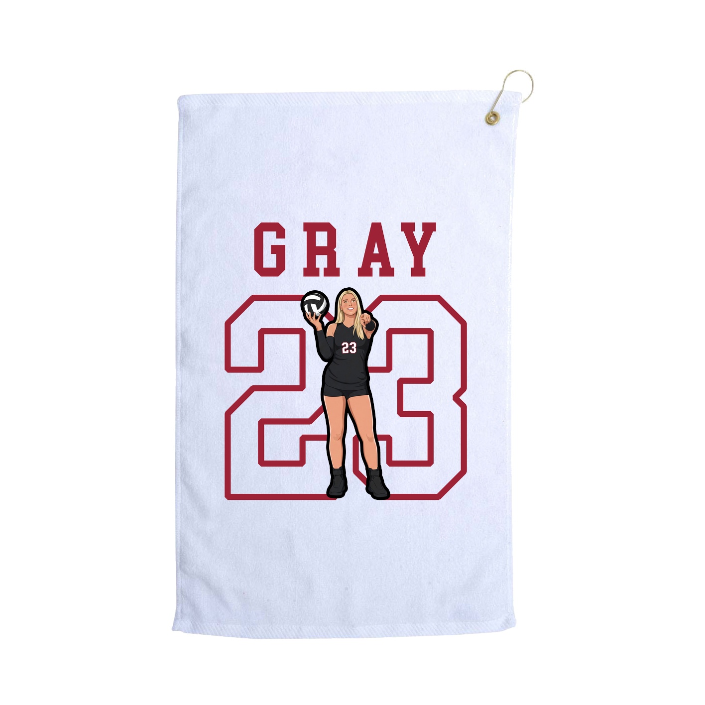 Golf Towel — Shirsey in White