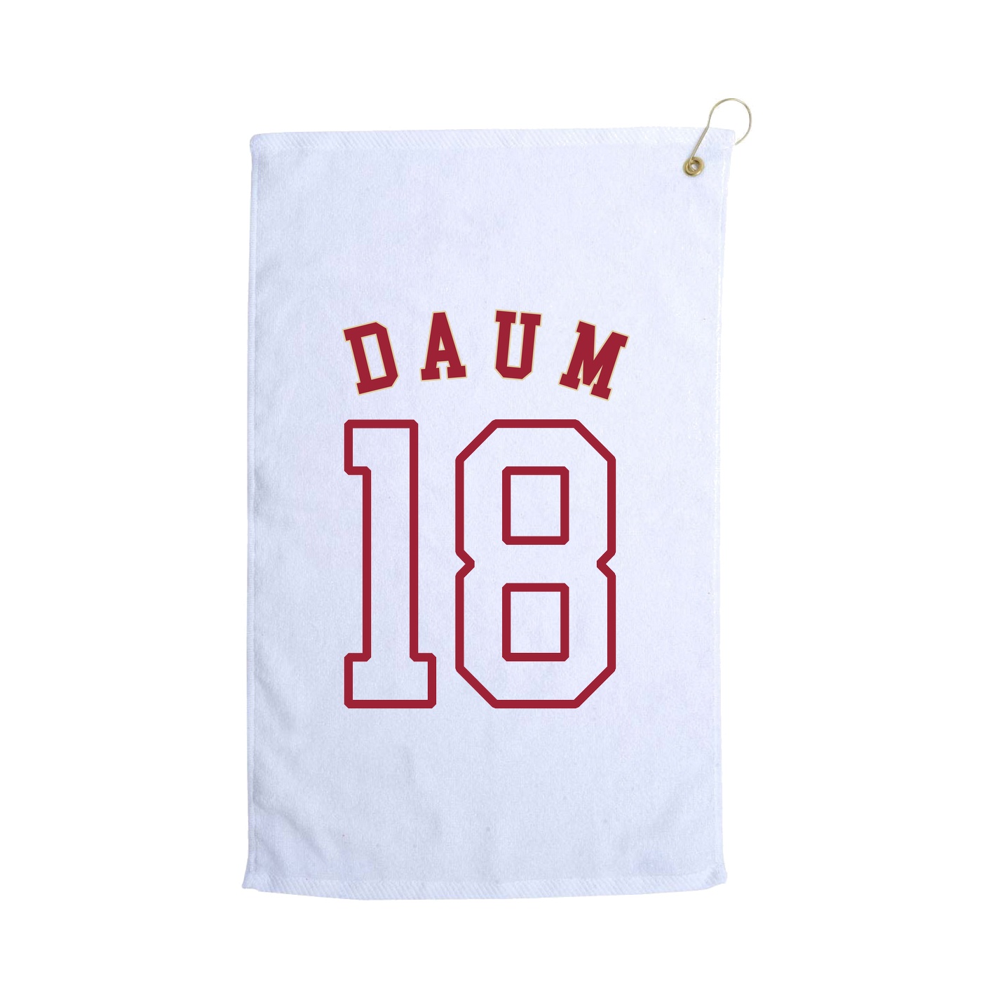 Golf Towel — Shirsey Arch in White