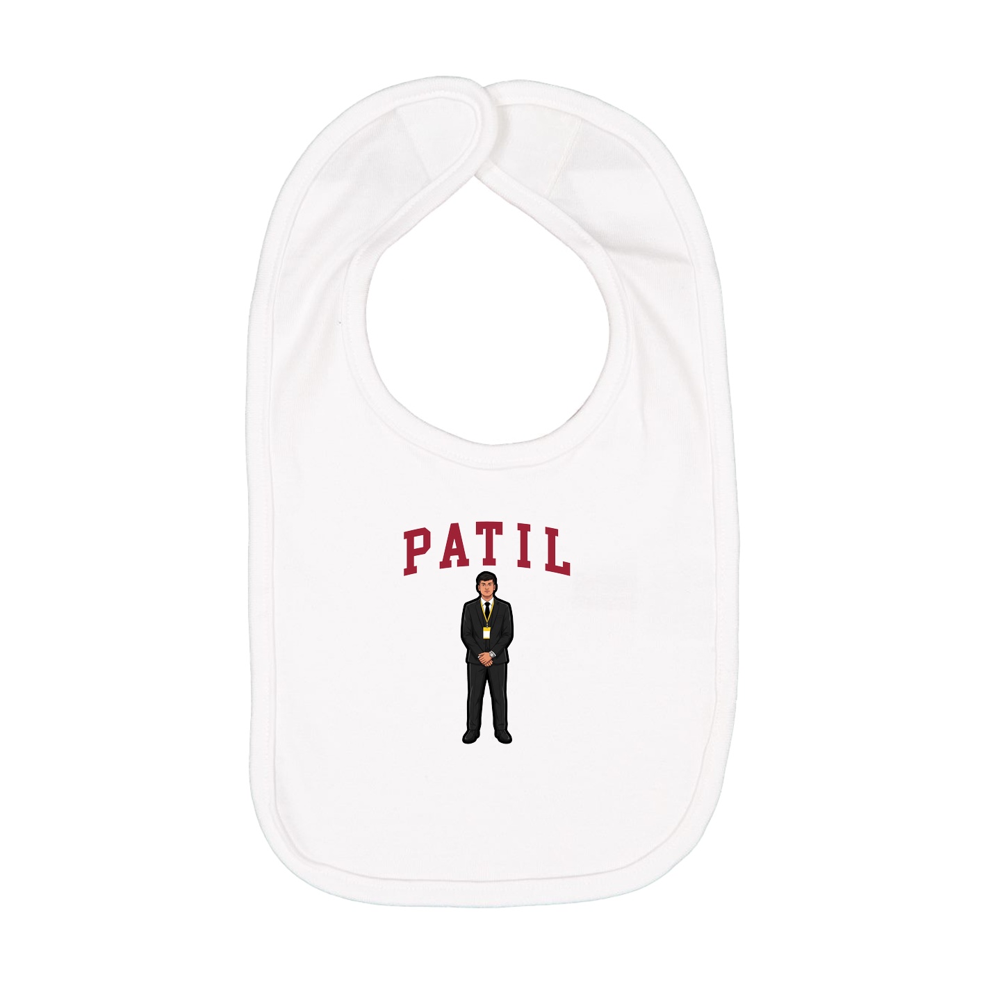 Infant Bib — Shirsey in White