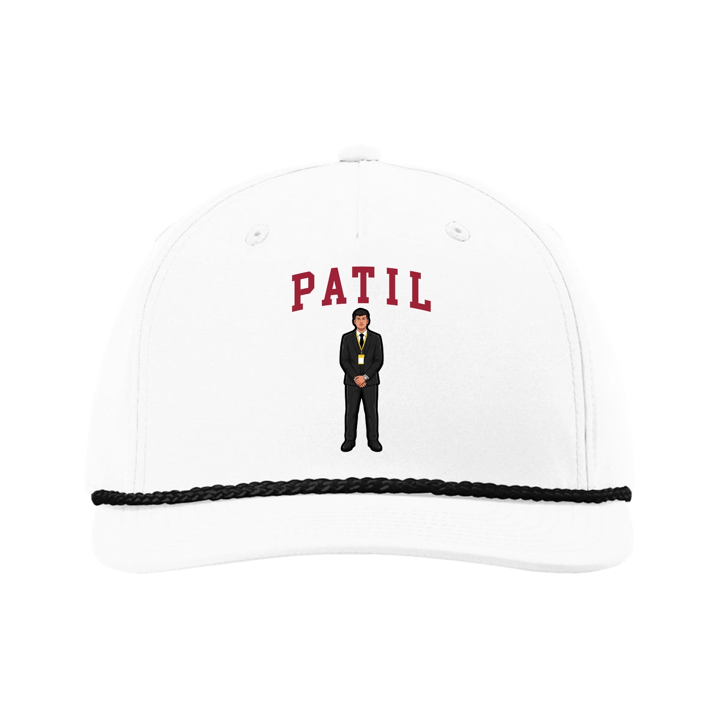 Five-Panel Classic Rope Cap — Shirsey in White