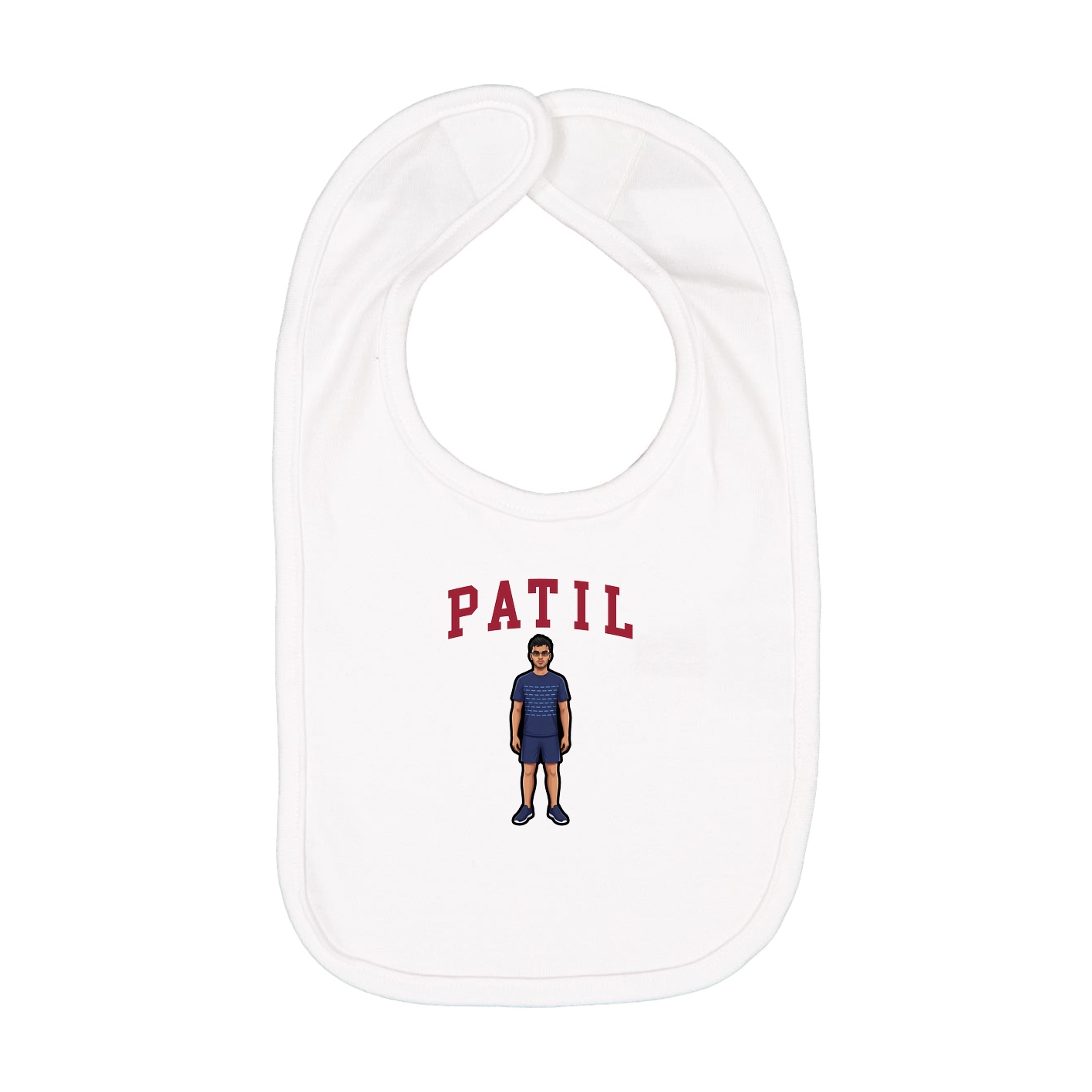 Infant Bib — Shirsey in White